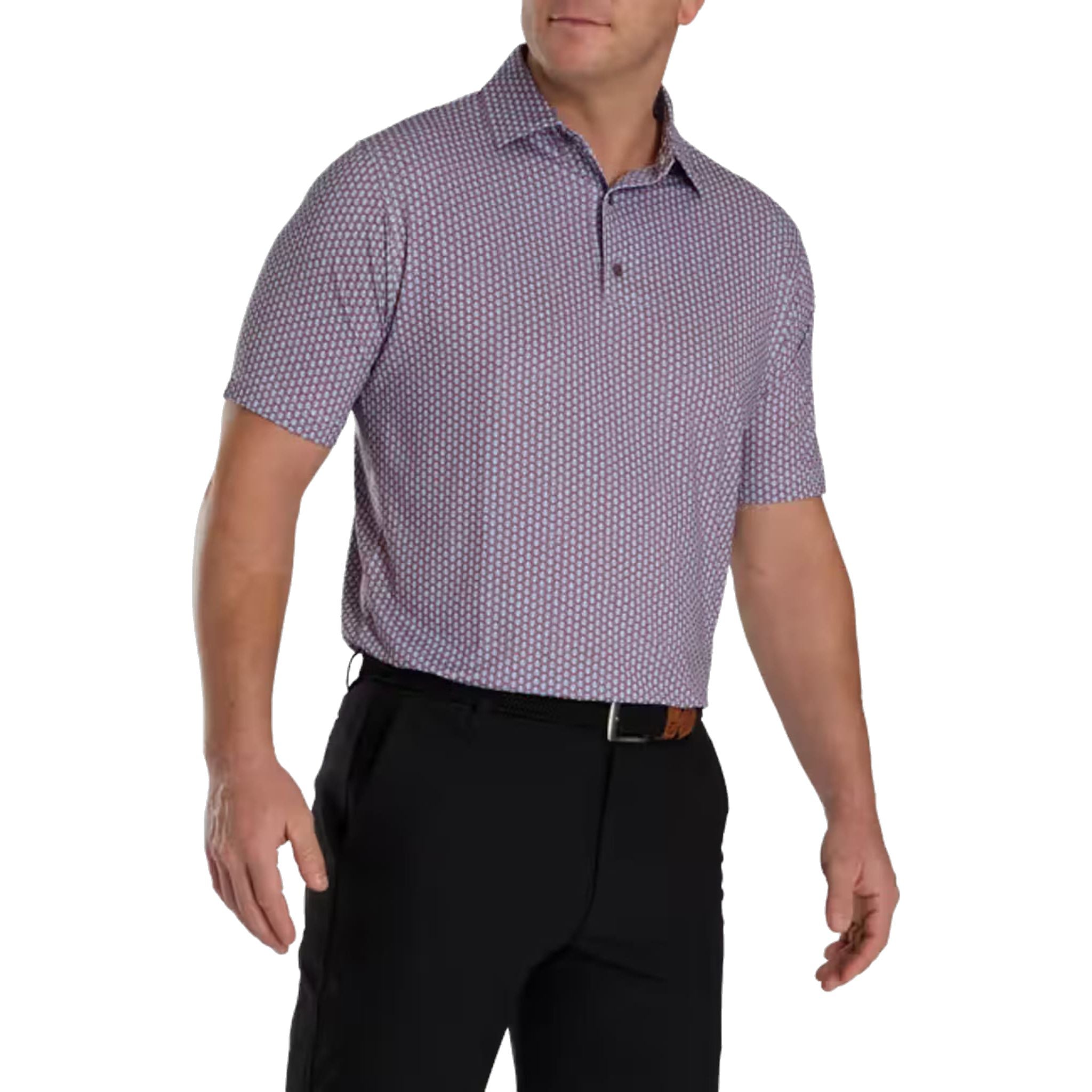 Footjoy Shell Foulard Lisle Poloshirt Herren