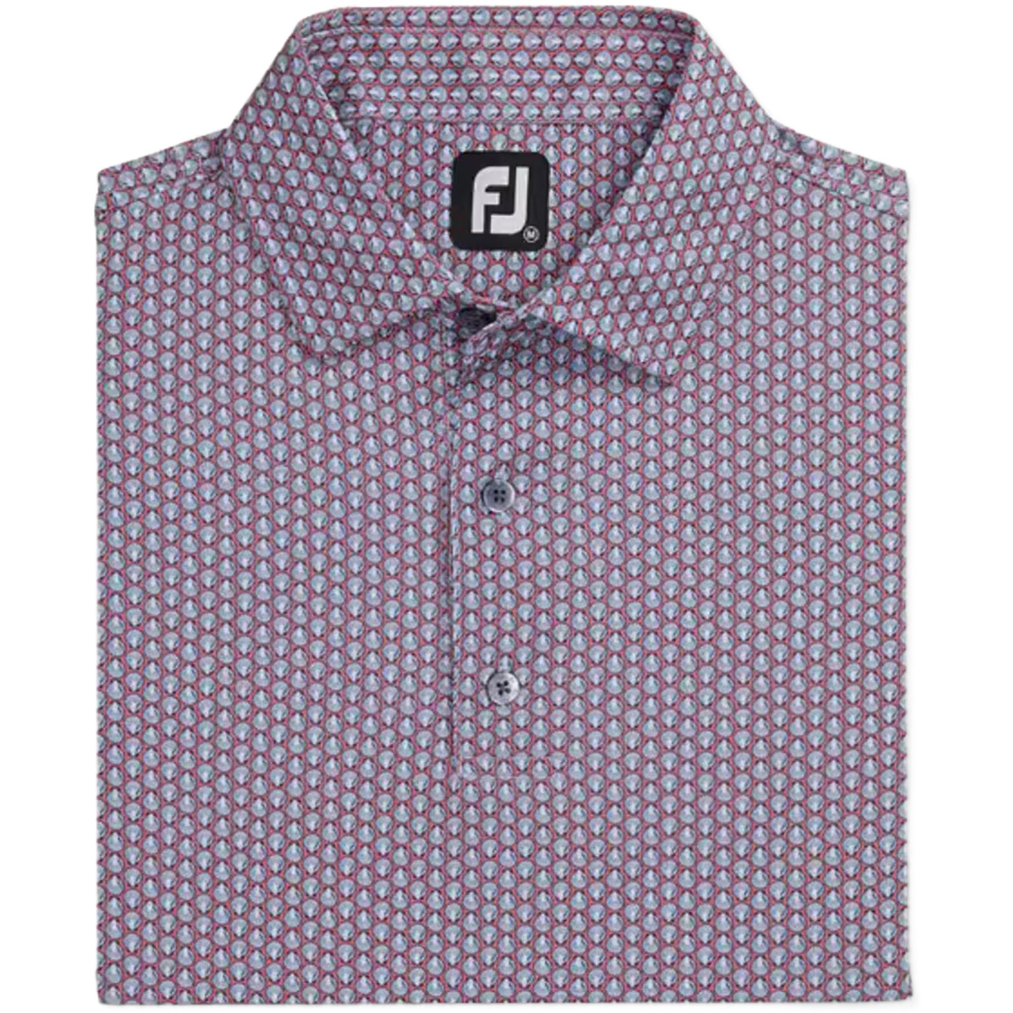 Footjoy Shell Foulard Lisle Poloshirt Herren