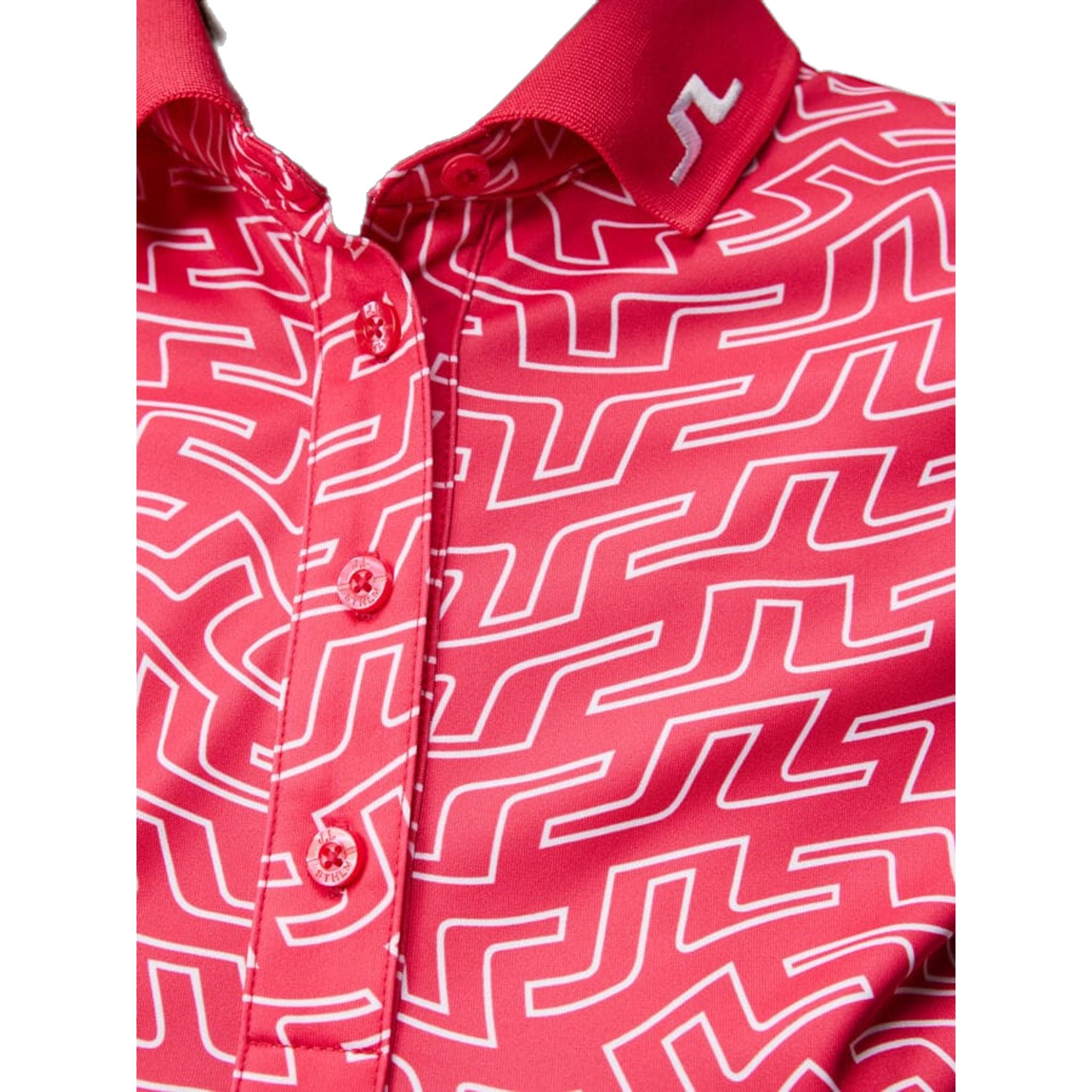 J. Lindeberg Tour Tech Print Poloshirt Damen