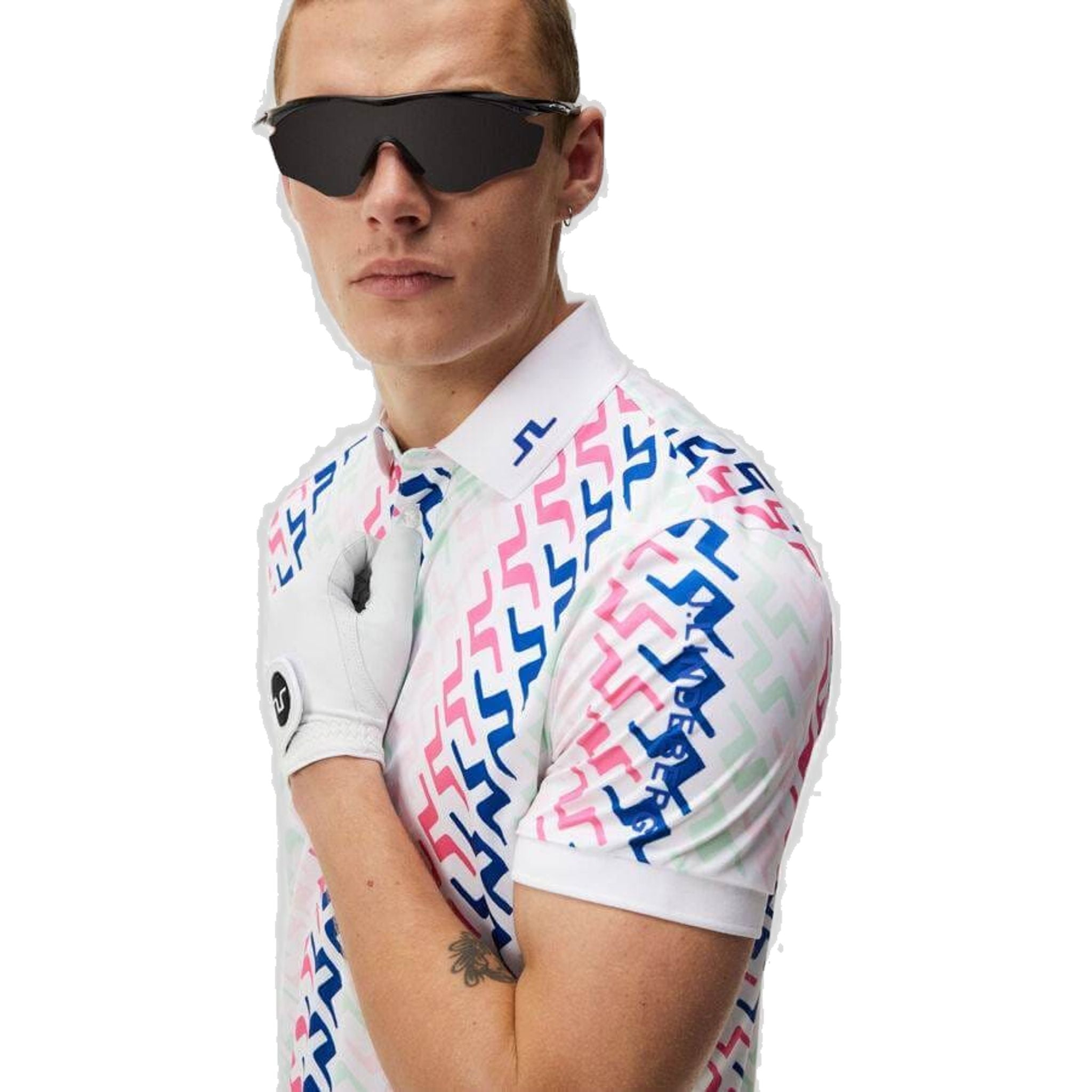 J. Lindeberg Tour Tech Reg Fit Print Poloshirt Herren