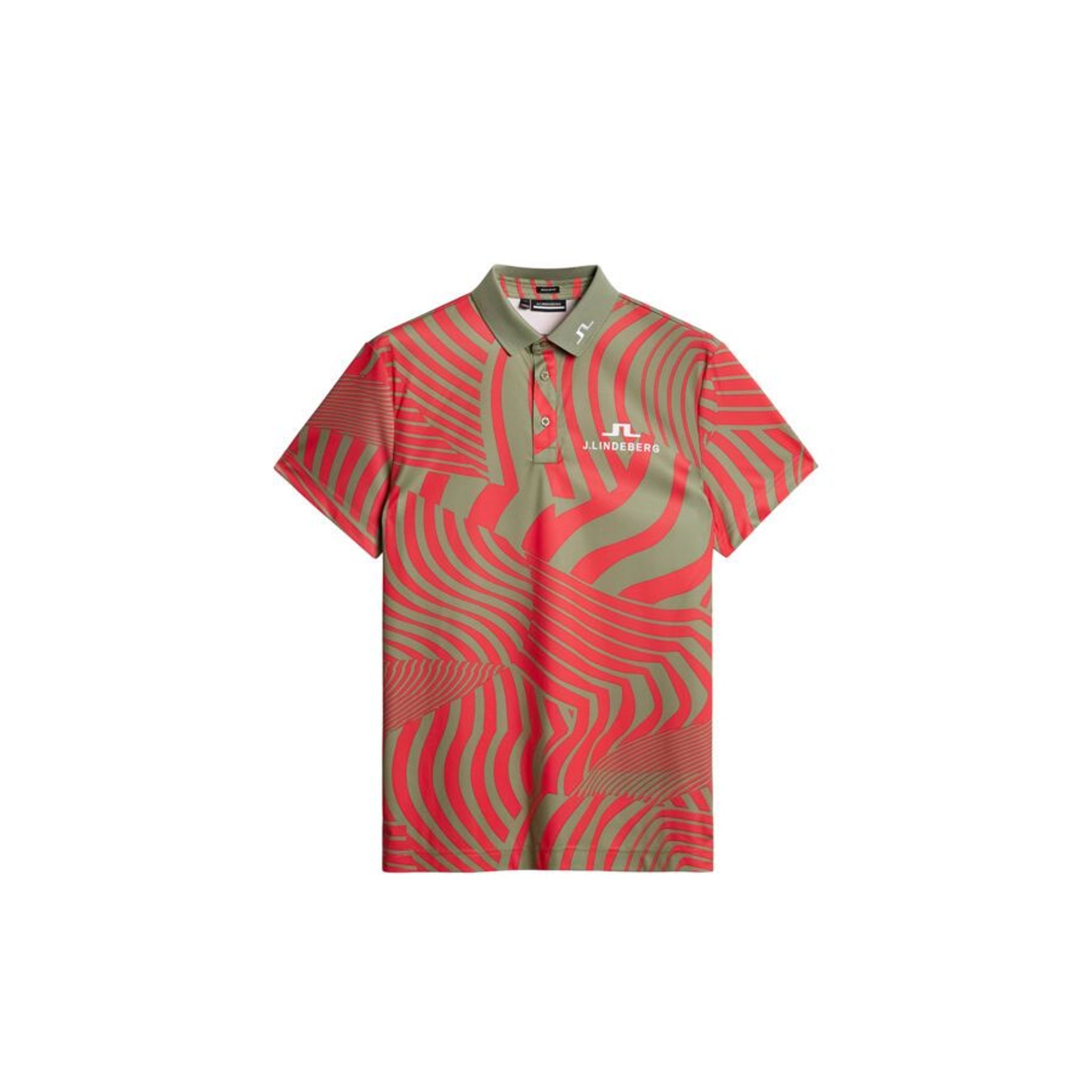 J. Lindeberg KV Tour Print Golf Polo Herren