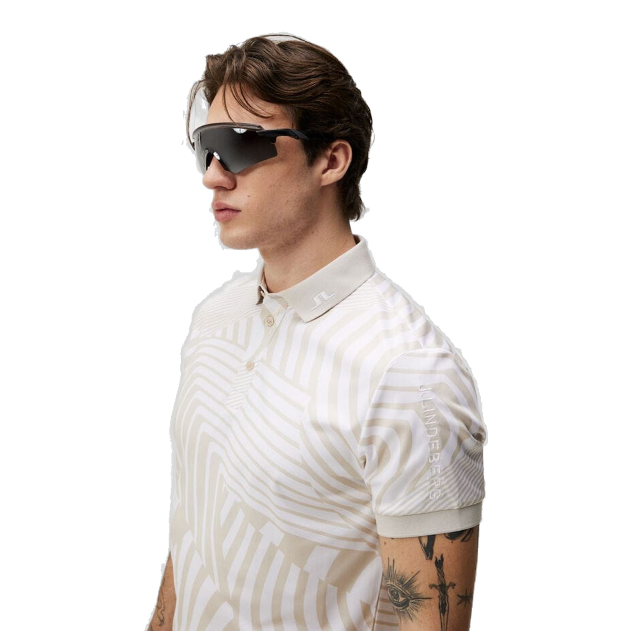 J. Lindeberg Tour Tech Reg Fit Print Polo Herren