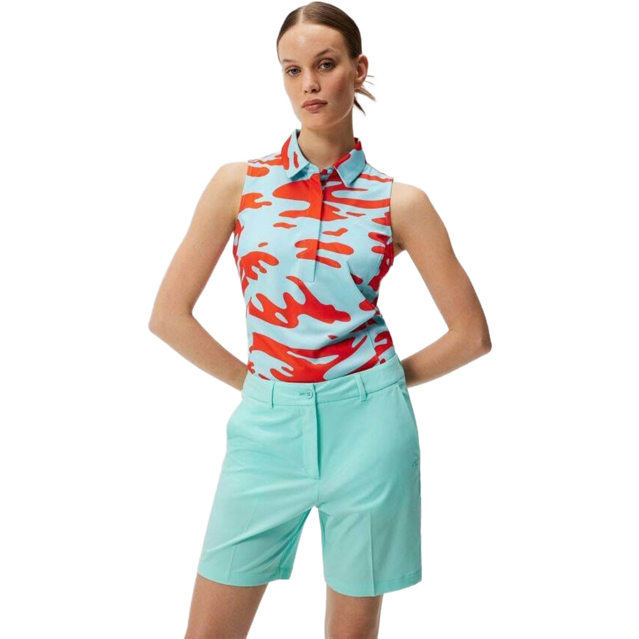 J. Lindeberg Dena Print Sleeveless Top Damen