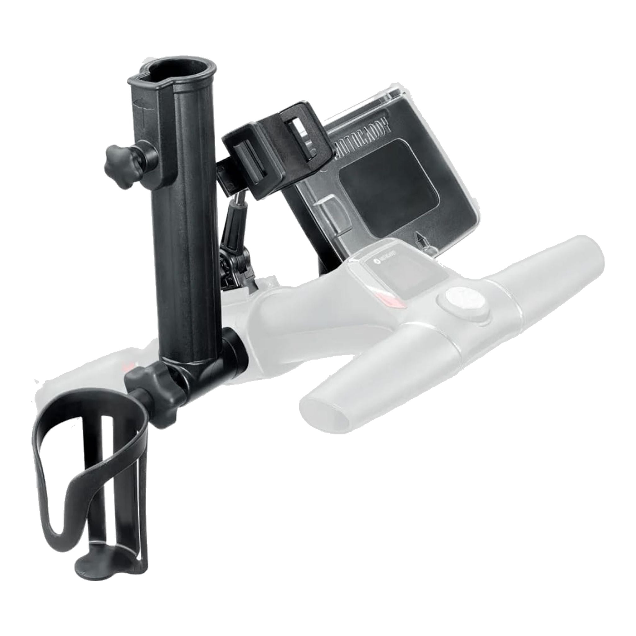Motocaddy Zubehörpaket (GPS/Smartphone Halter, Schirmhalter, Getränkehalter)