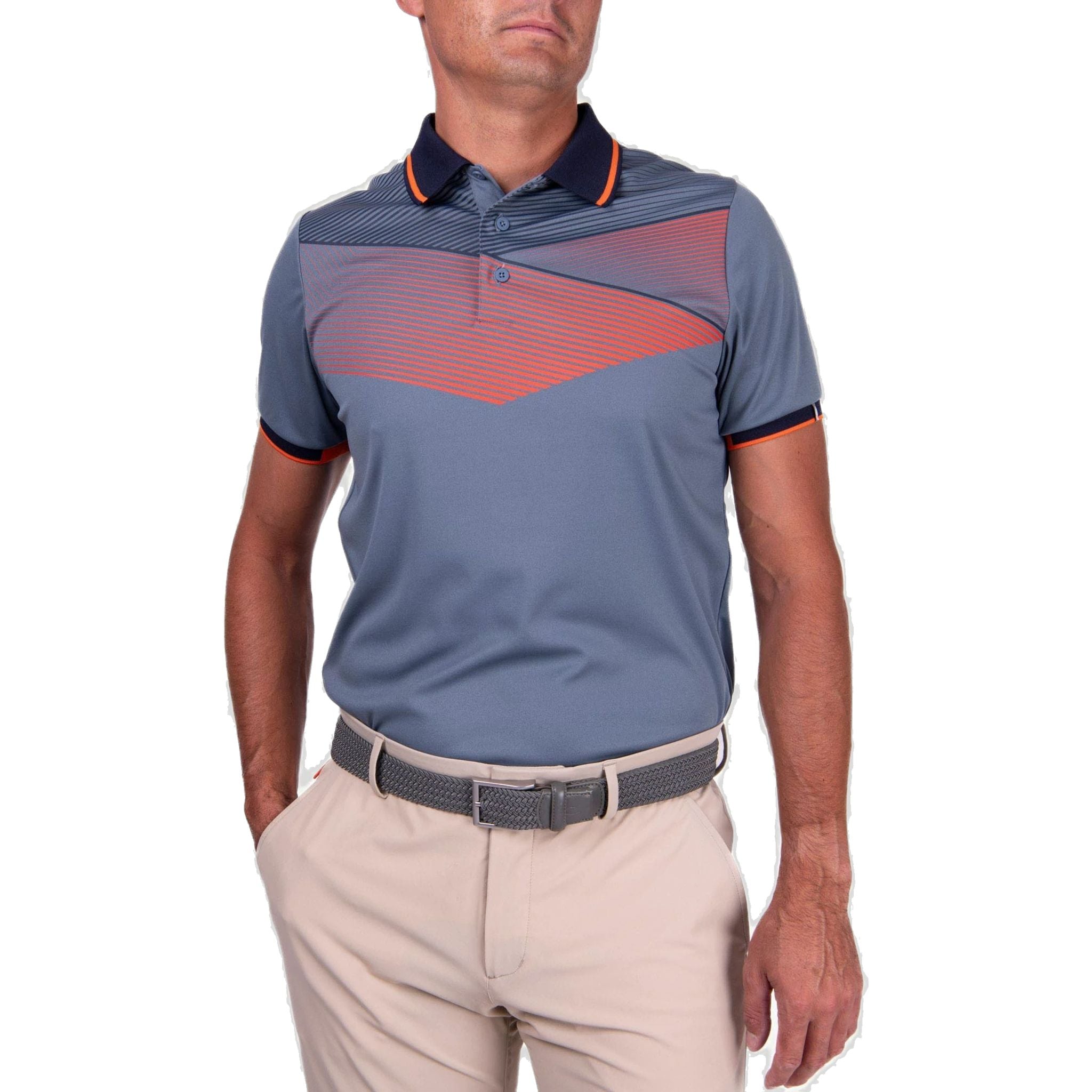 Kjus Spot Printed S/S Golfpolo Herren