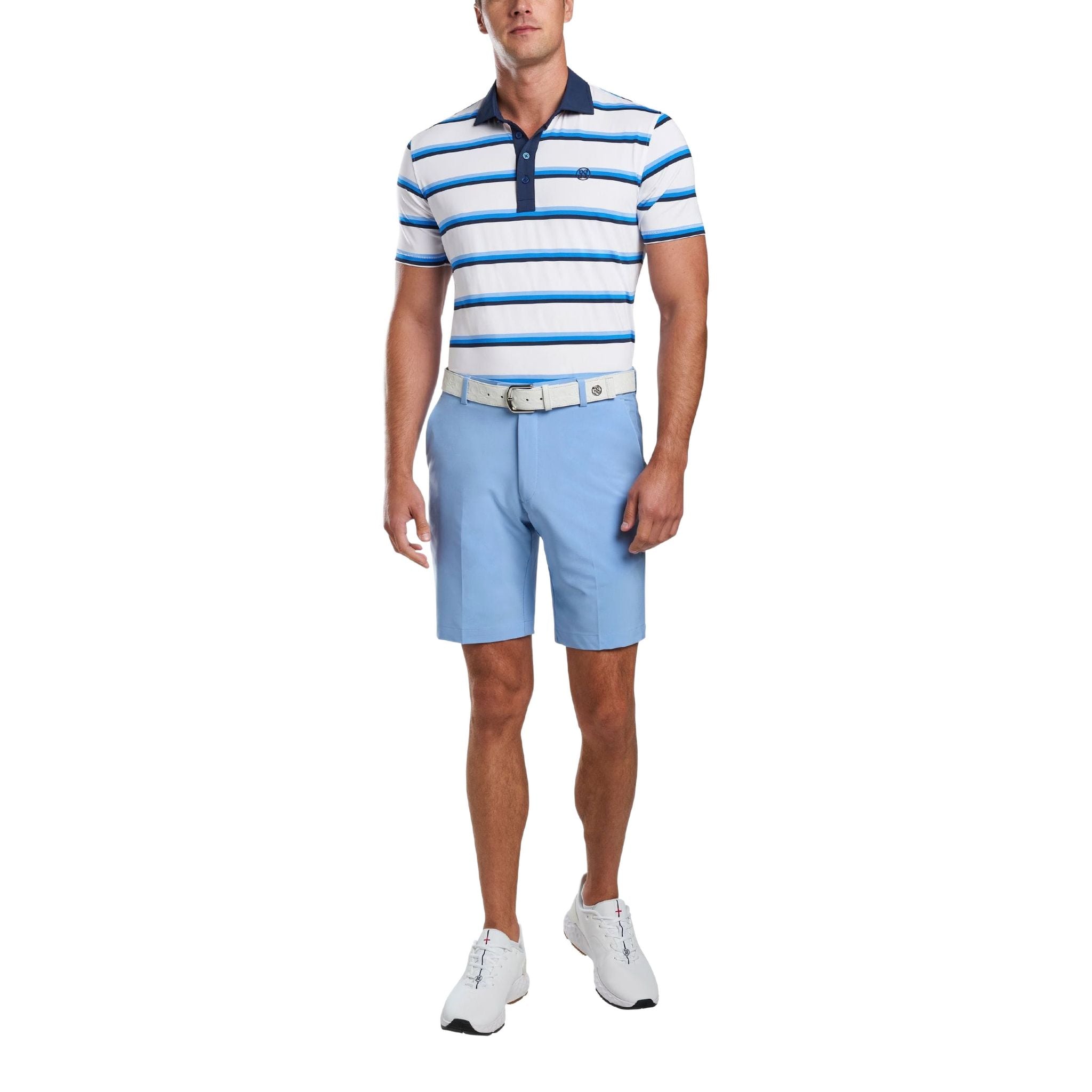 GFORE Yarn Dye Stripe Golfpolo Herren