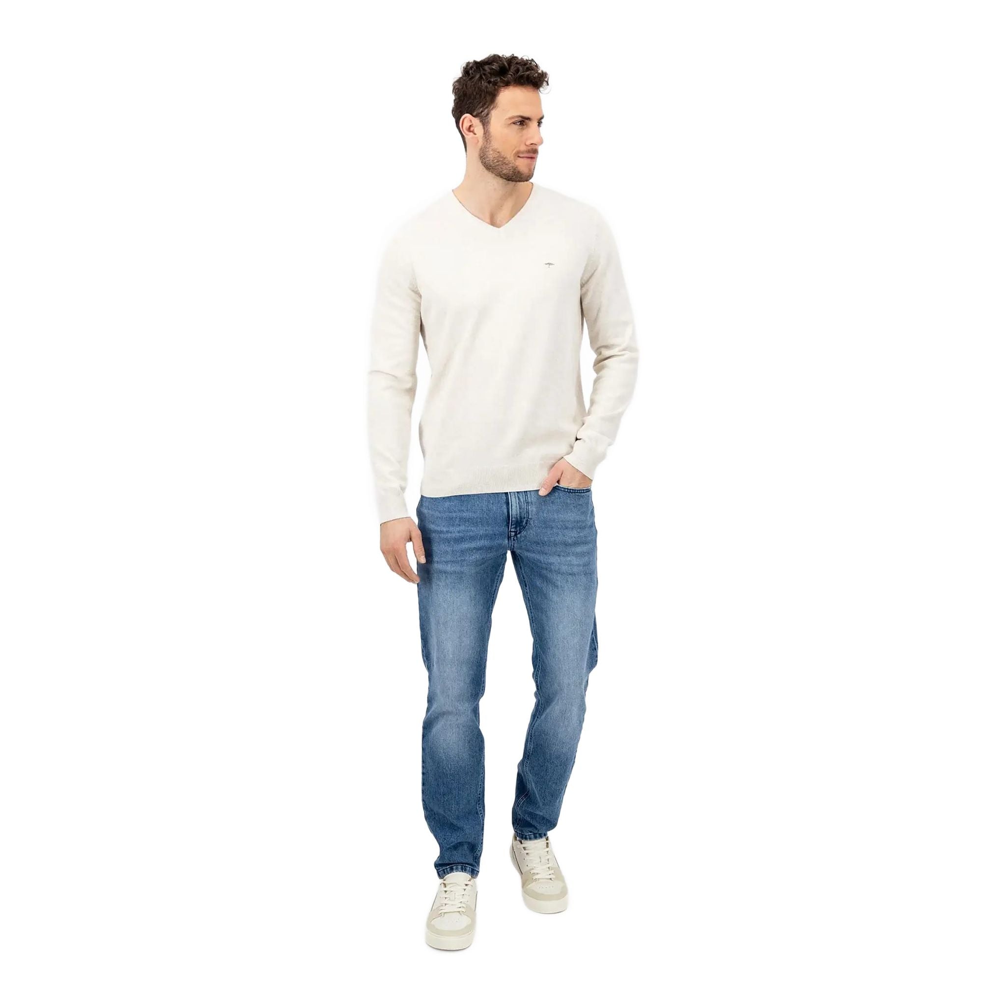 Fynch Hatton V-Neck Pullover Herren