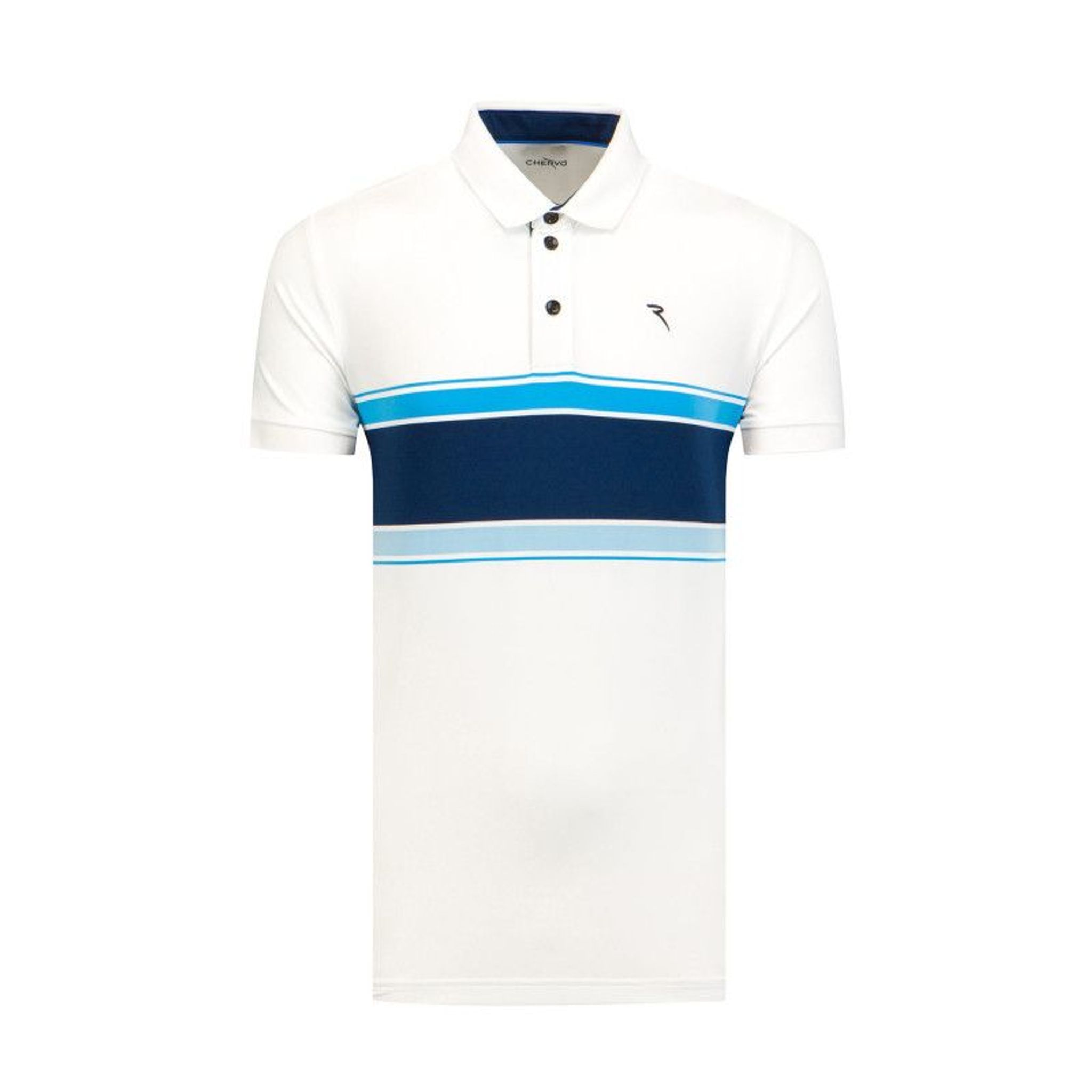 Chervo Agelong Polo Herren Weiß/Dunkelblau 46 Herren
