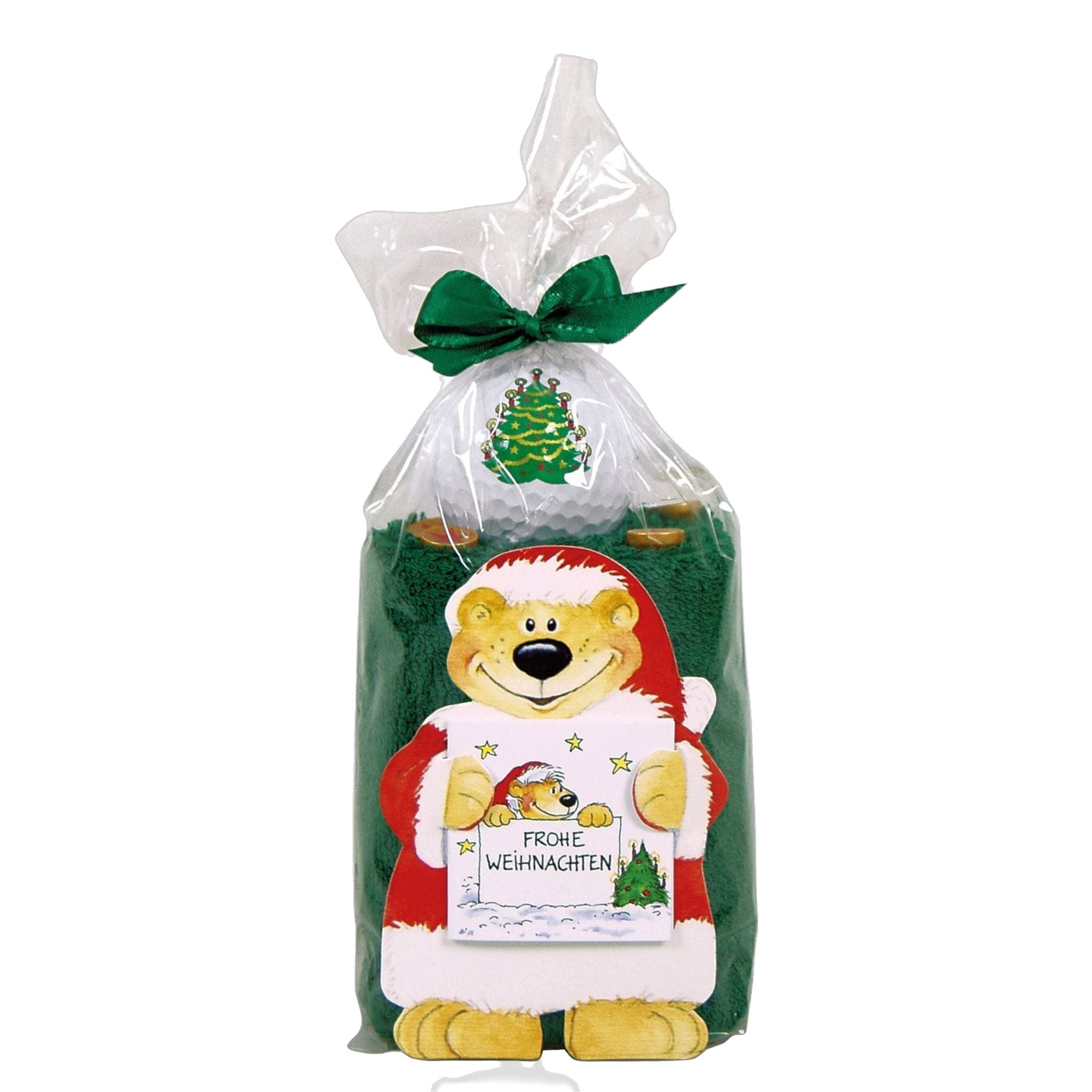 Sportiques Golfgeschenke Caddytuch-Rolle Tannenbaum (Bälle & Pitchgabel & Ballmarker)