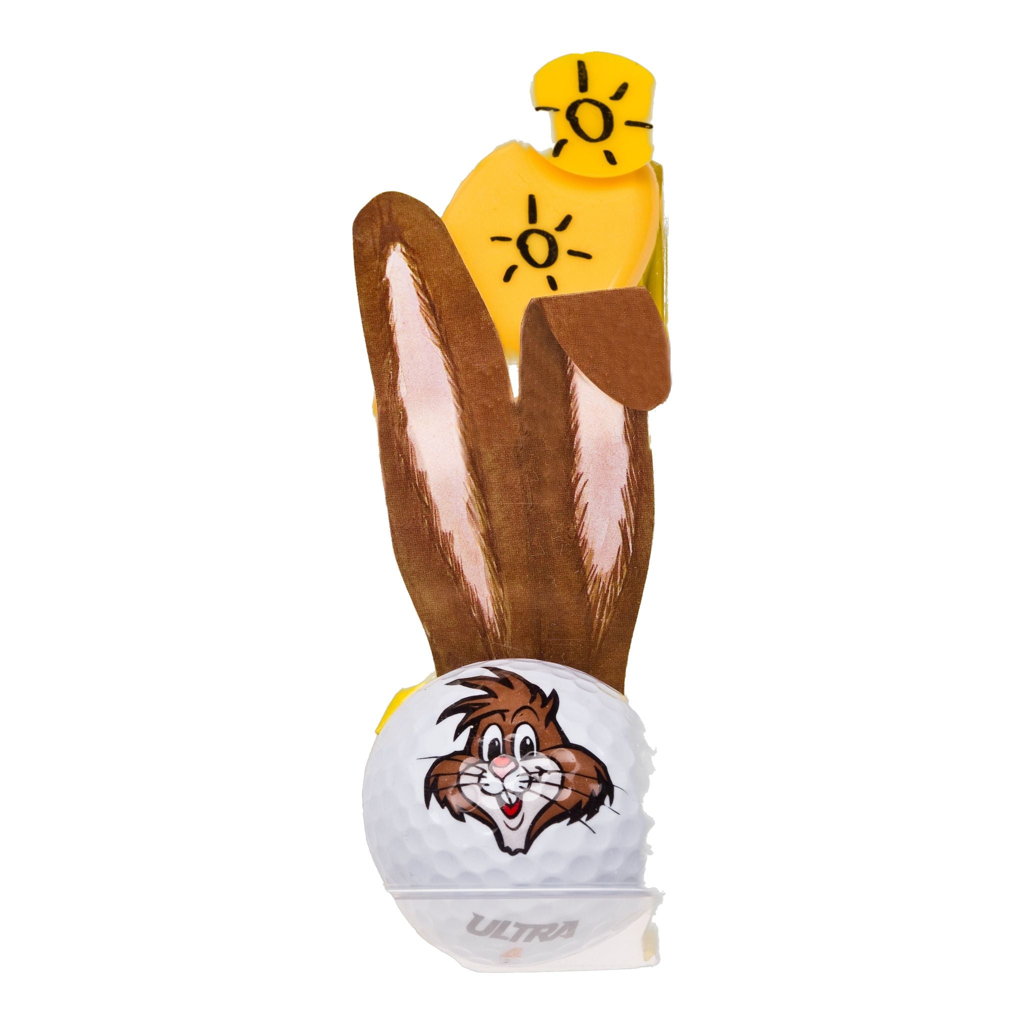 Sportiques Golfgeschenke Osterhase mit Ohren (Ball & Tees & Pitchgabel)