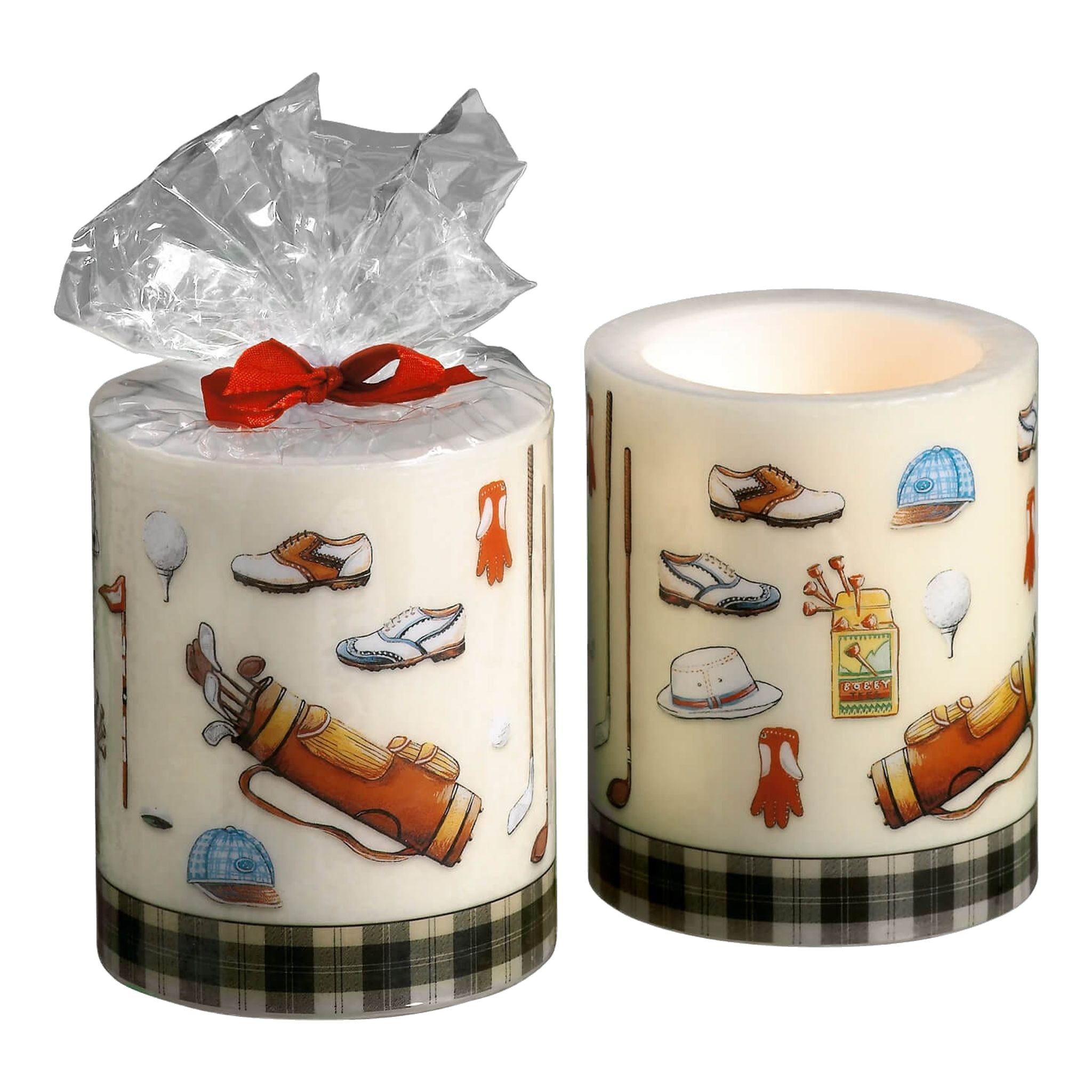 Sportiques Golfgeschenke Kerze mit Golf-Dekoration