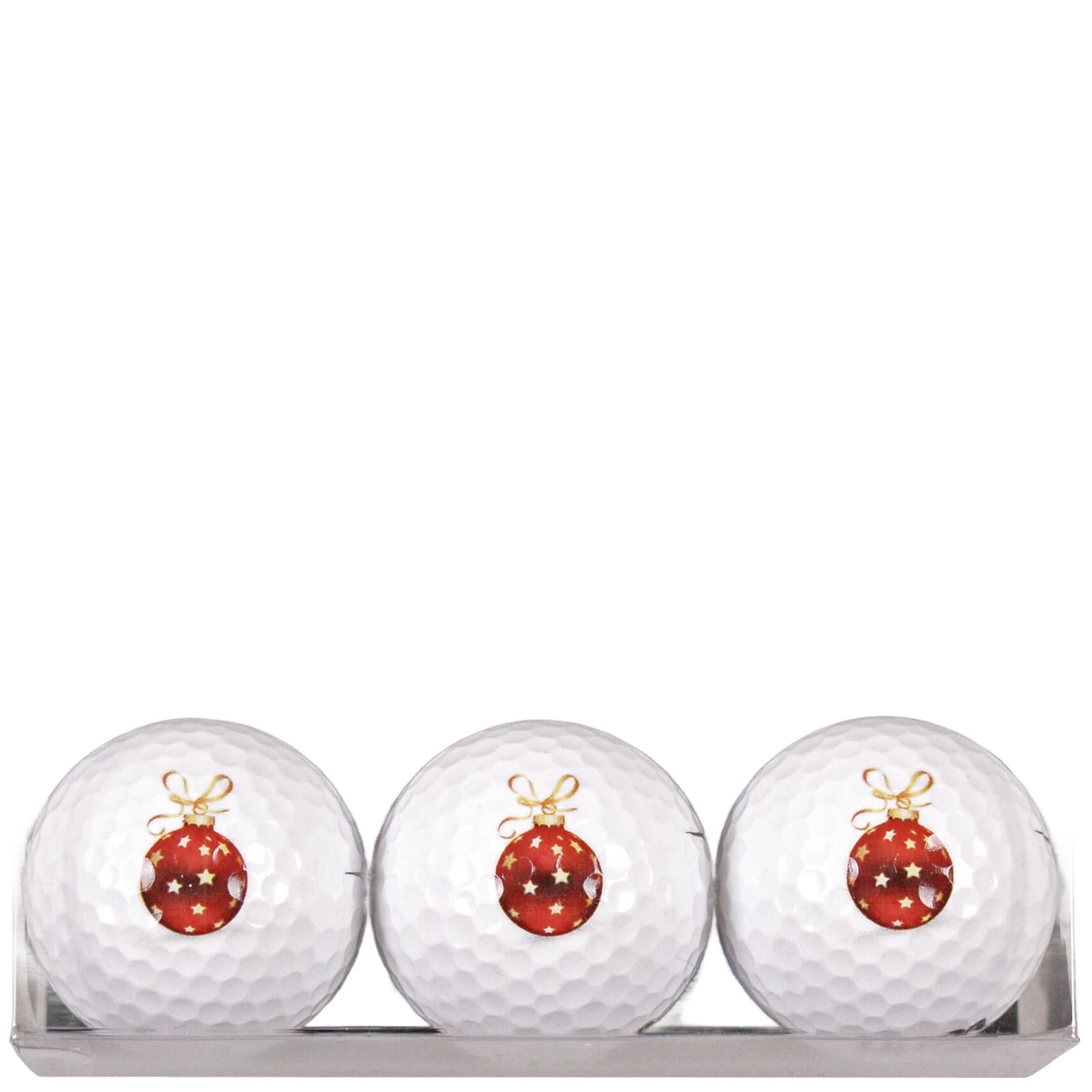 Sportiques Golfgeschenke Weihnachtskugeln 3 Bälle