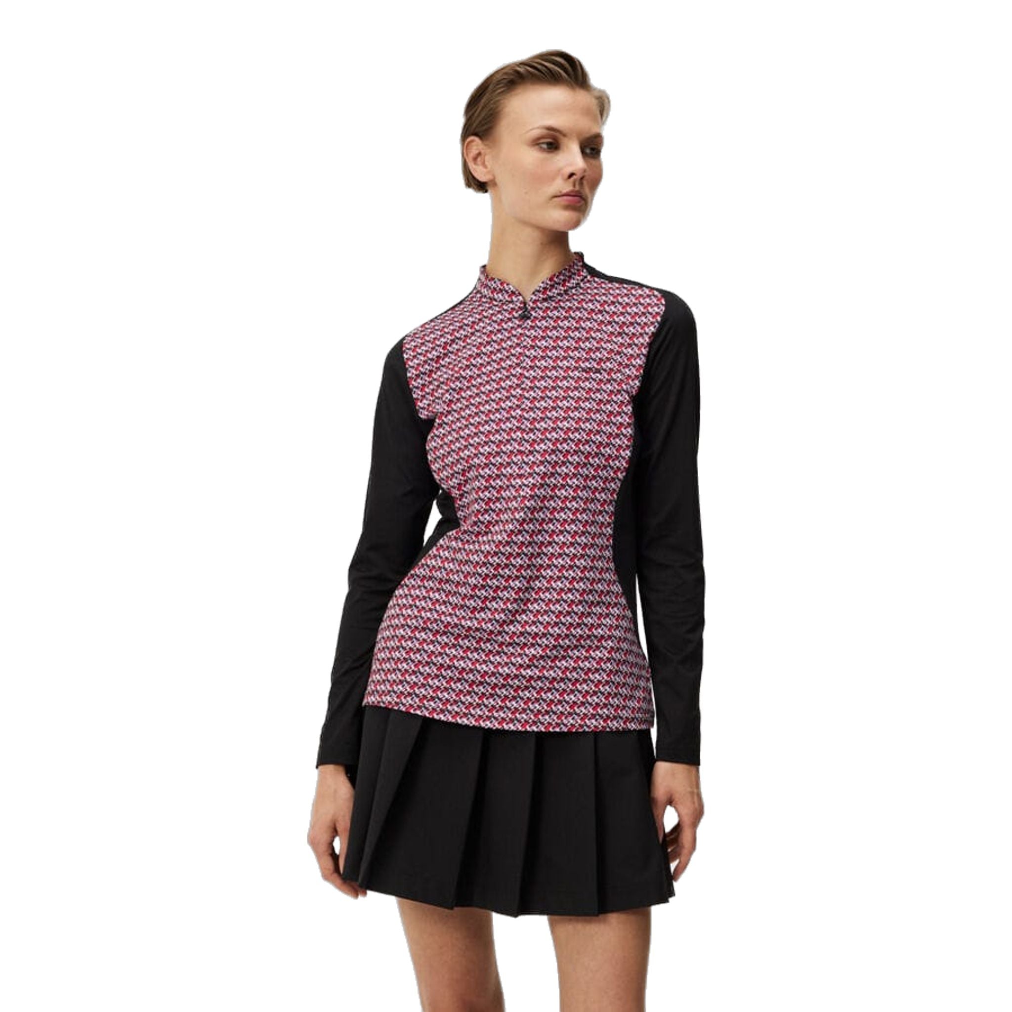 J. Lindeberg Marilyn Half Zip Mid Layer Damen Schwarz Damen