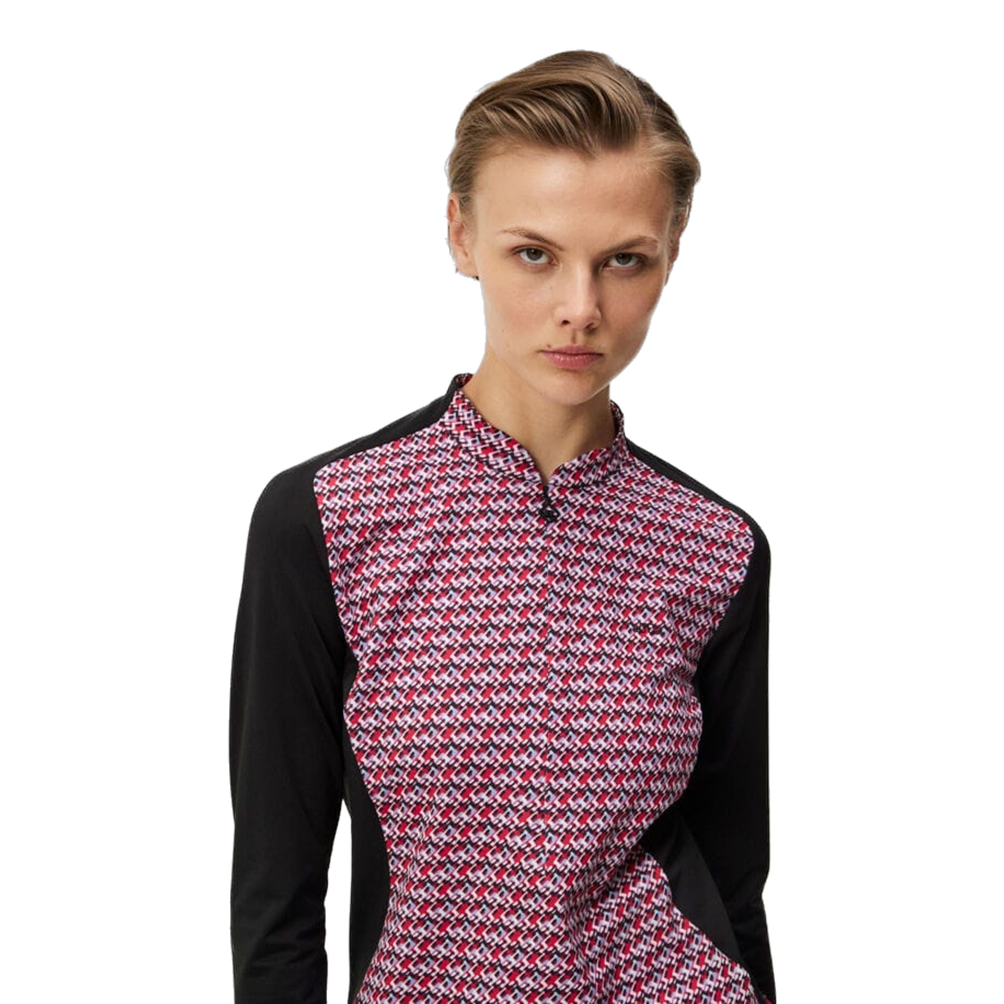 J. Lindeberg Marilyn Half Zip Mid Layer Damen Schwarz Damen