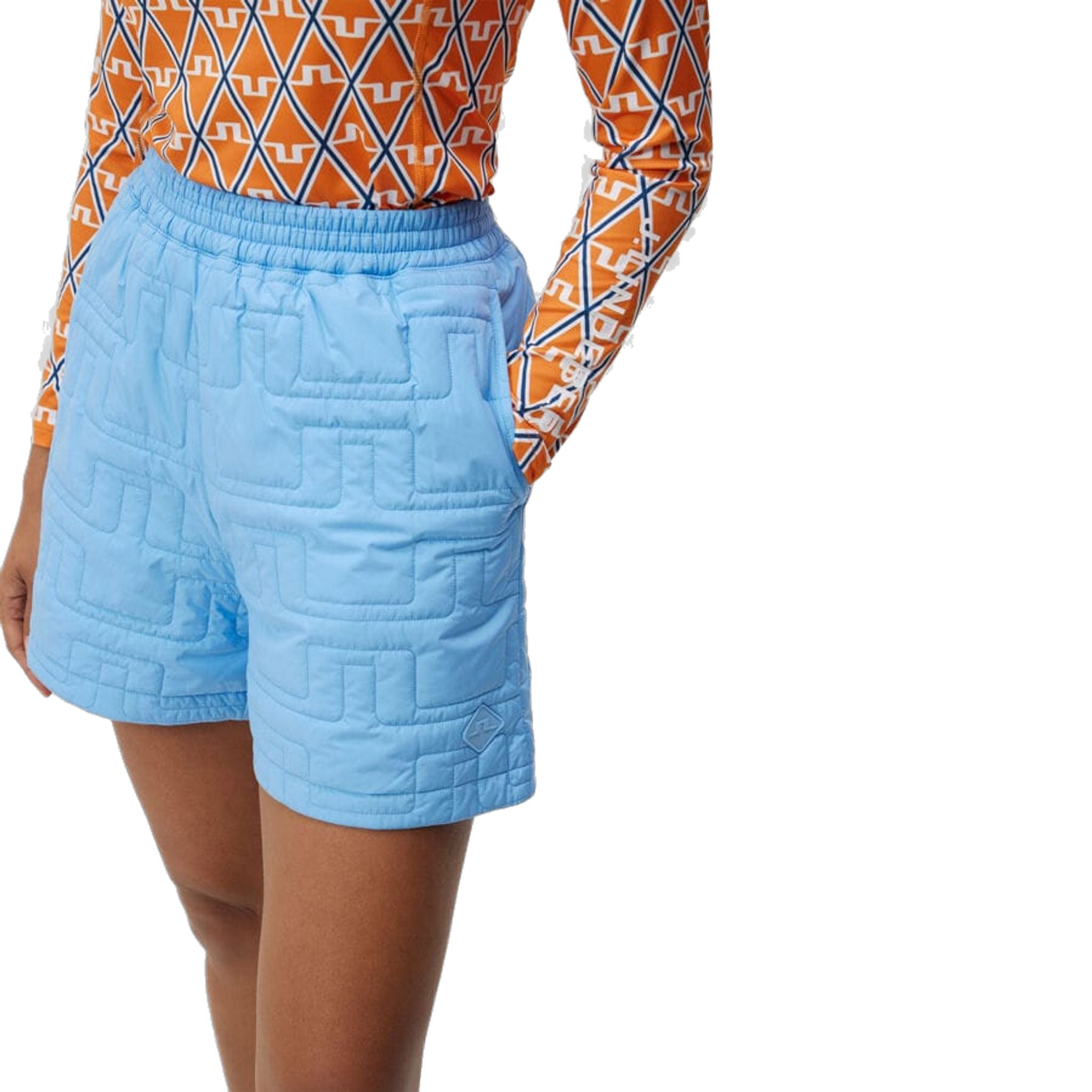 J. Lindeberg Blossom Padded Shorts Damen Little Boy Blue Damen