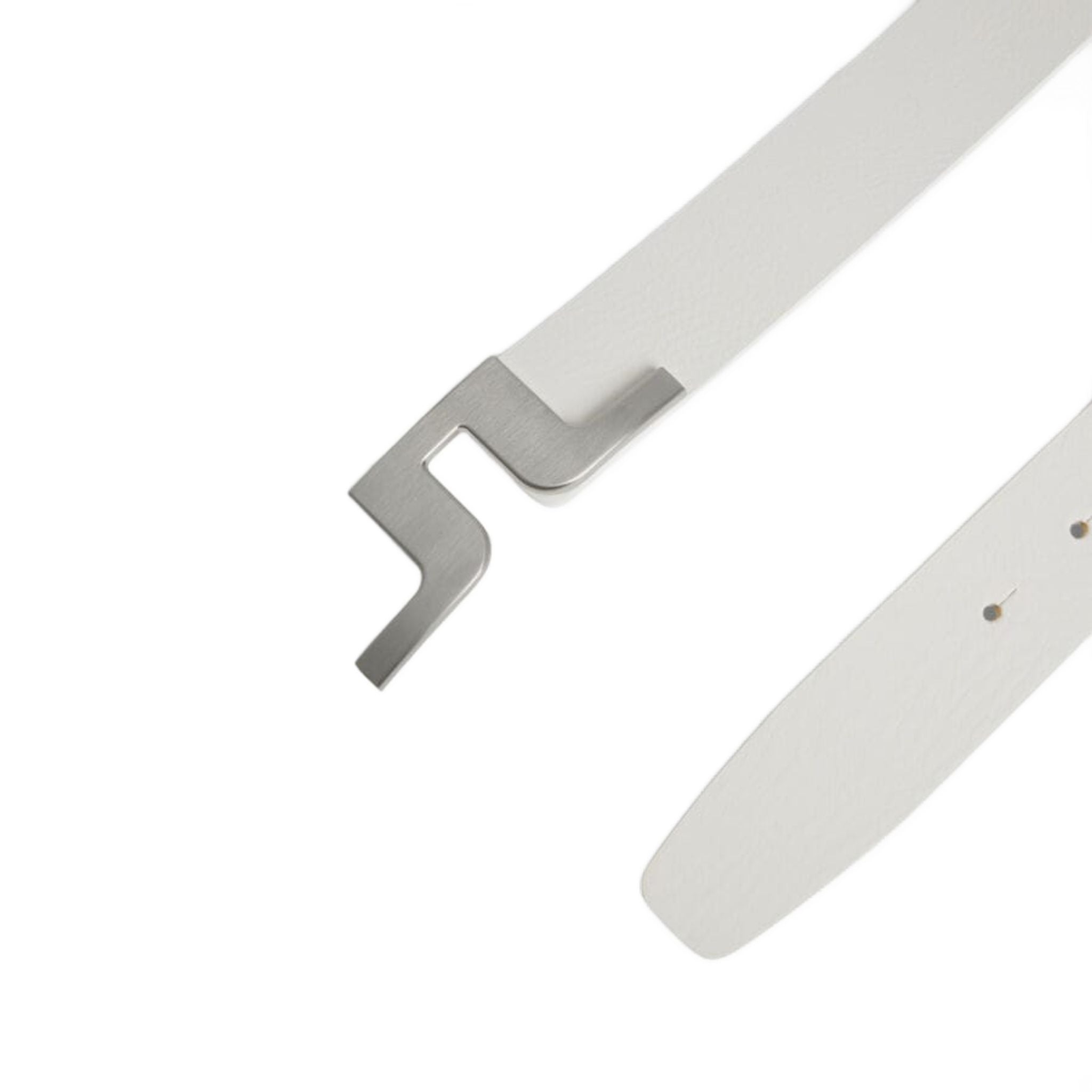 J. Lindeberg Bridger Ledergürtel Herren Weiß Herren