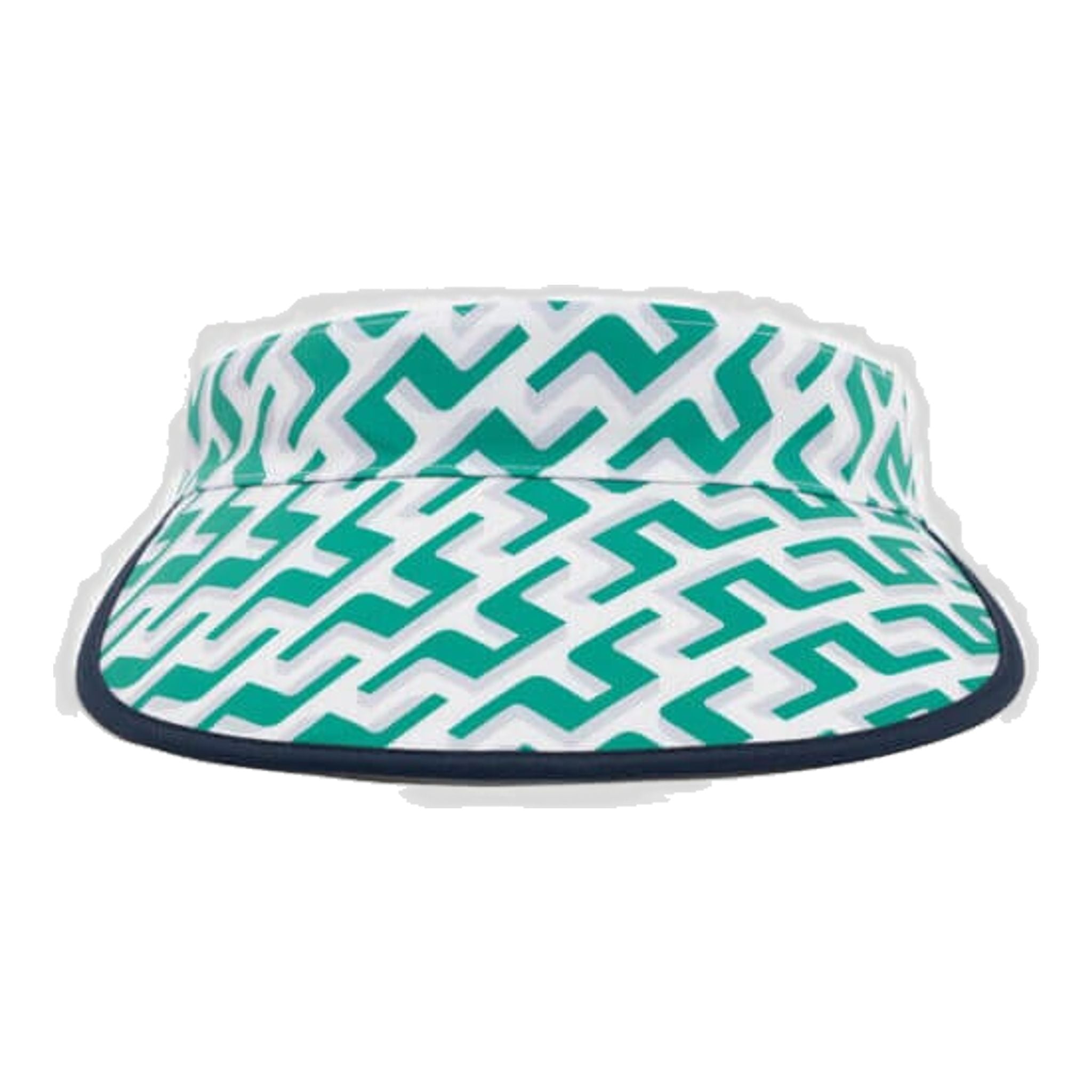 J. Lindeberg W Visor Golf Print Alba Green 3D Bridge Monogram Damen