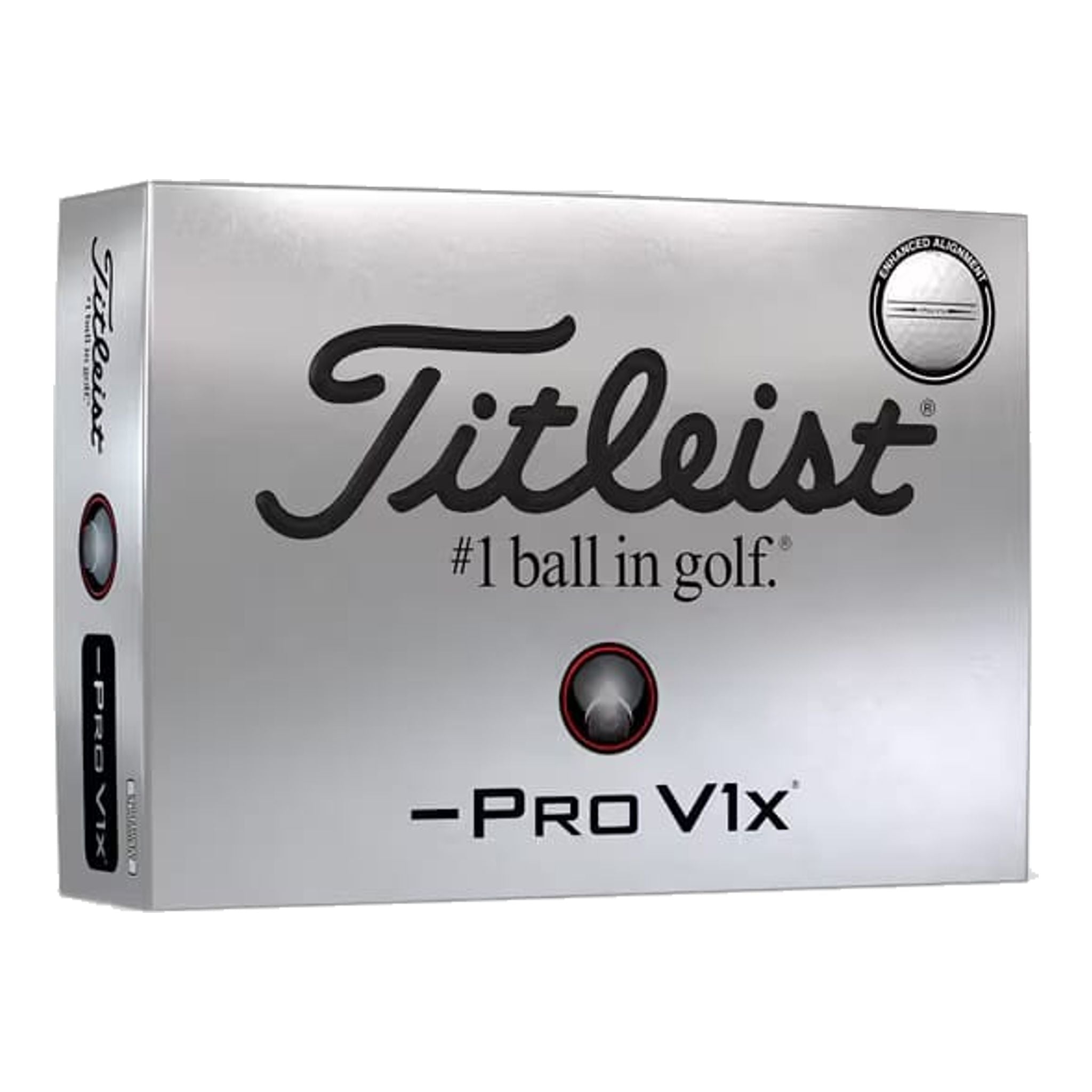 Titleist Pro V1x Left Dash Elogated Aligment Golfbälle