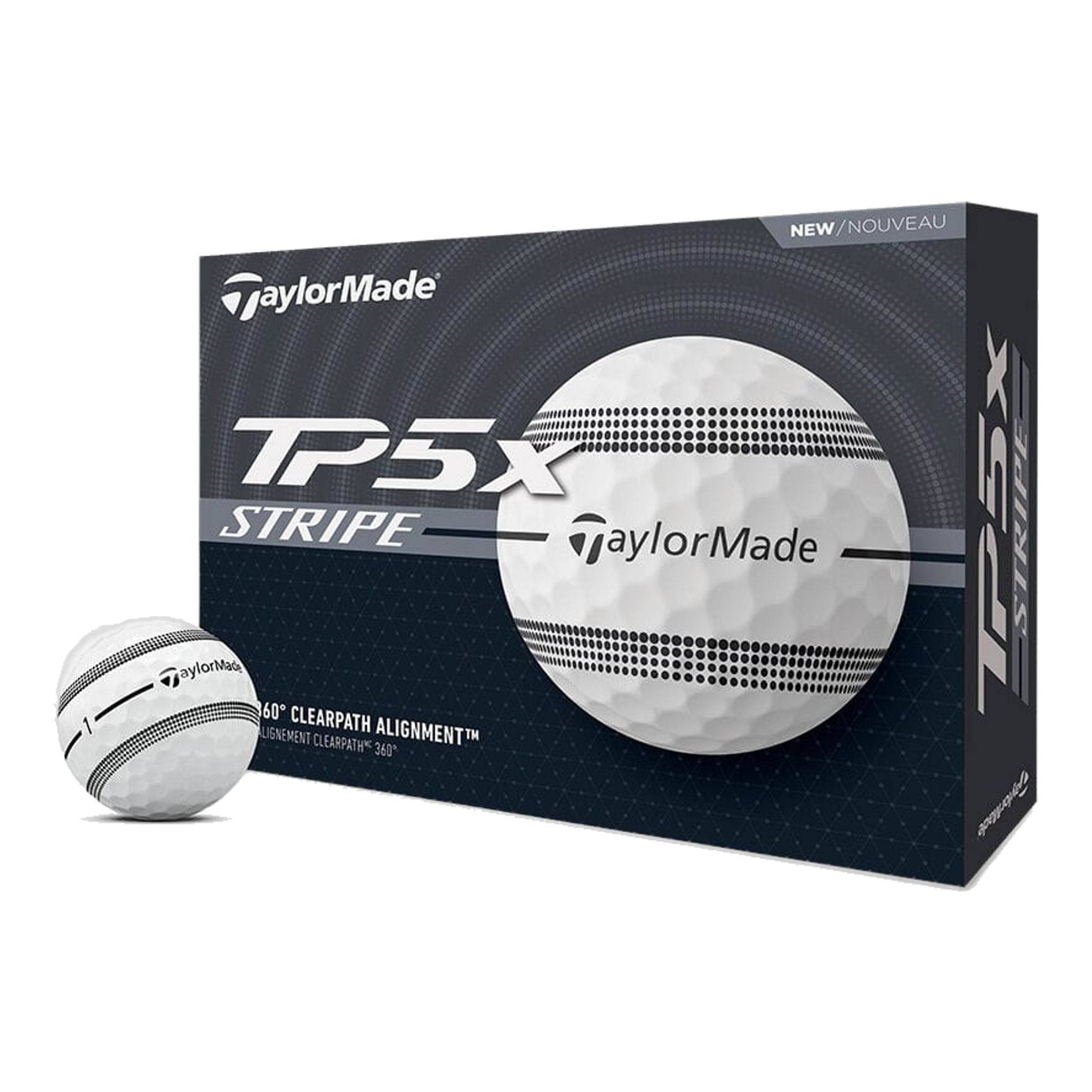 TaylorMade TP5x Stripe (24) Golfbälle