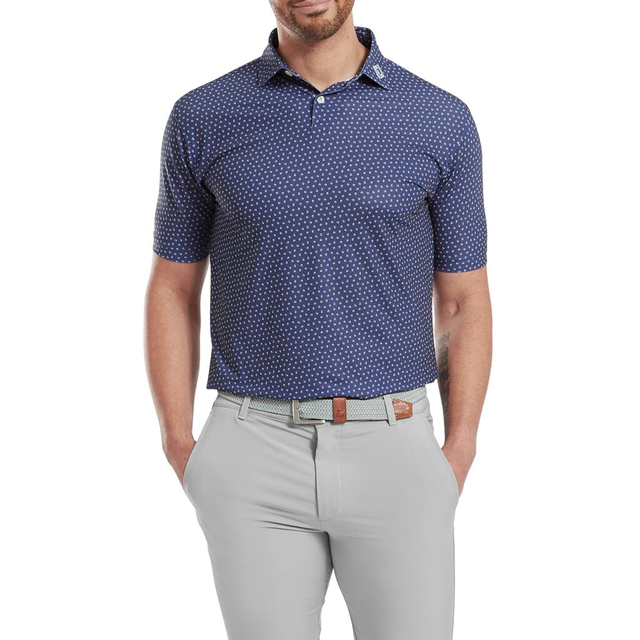 Footjoy Bounce Print Pique Herren