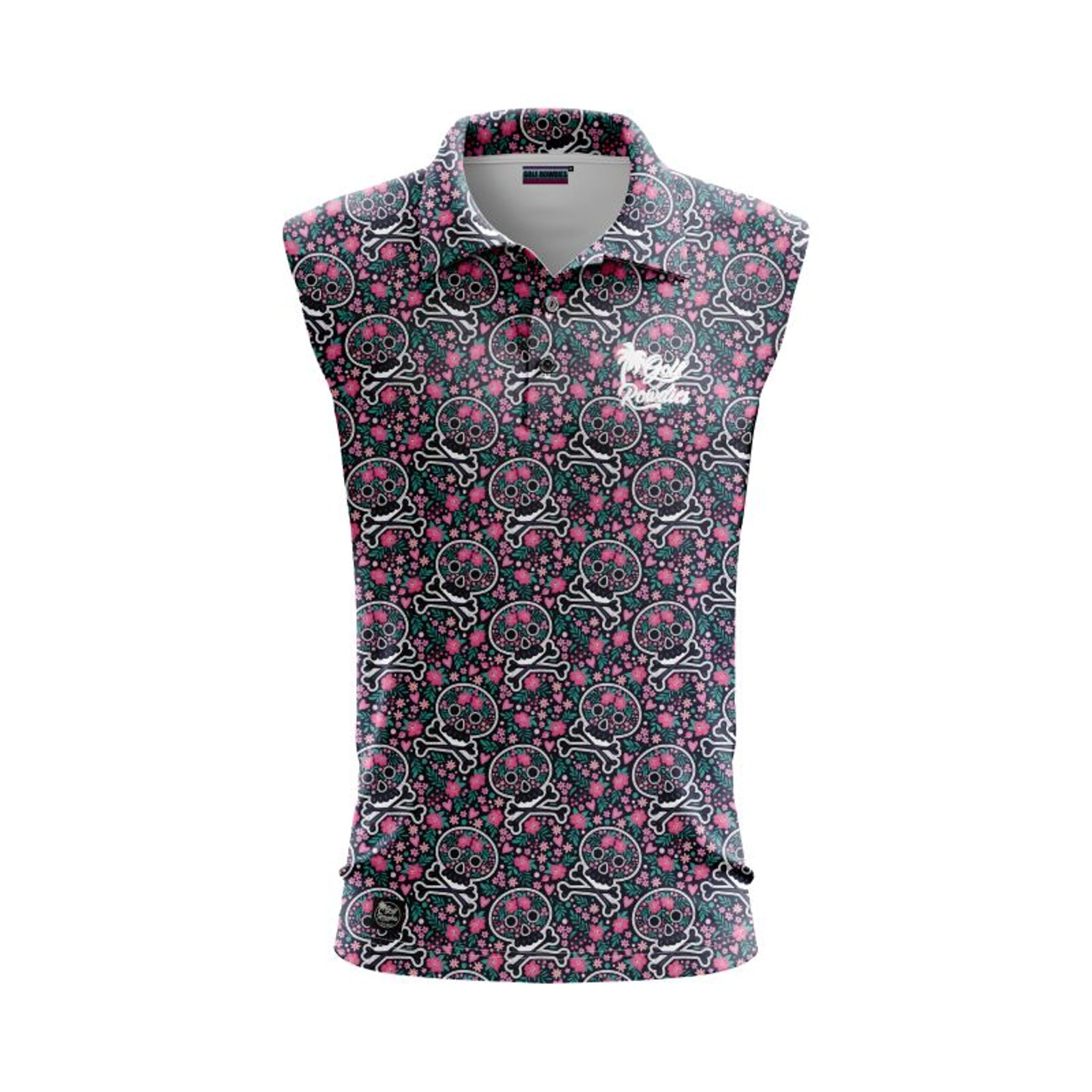 Golf Rowdies Skull Heart Polo Herren