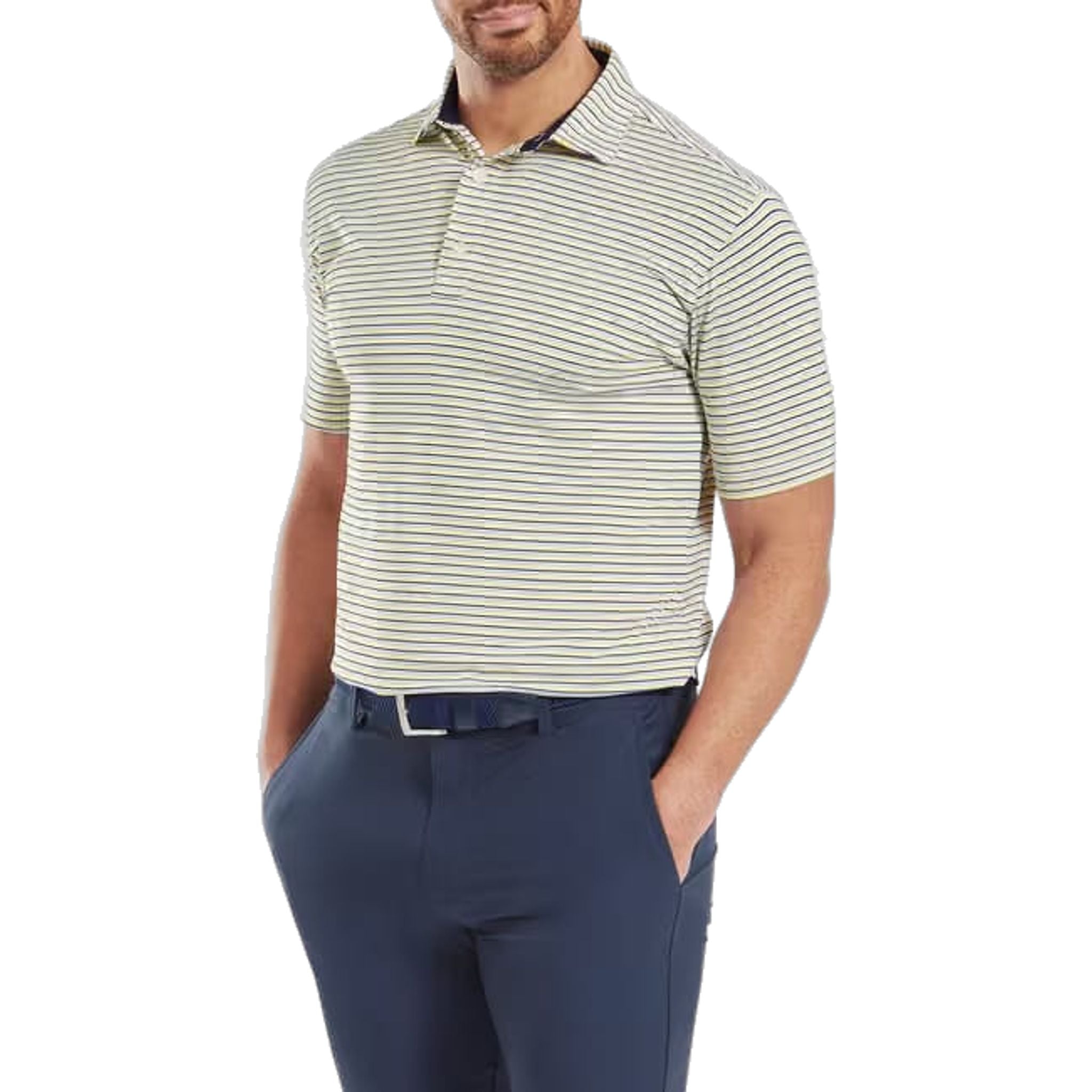 Moška polo majica Footjoy Balance Stripe Lisle