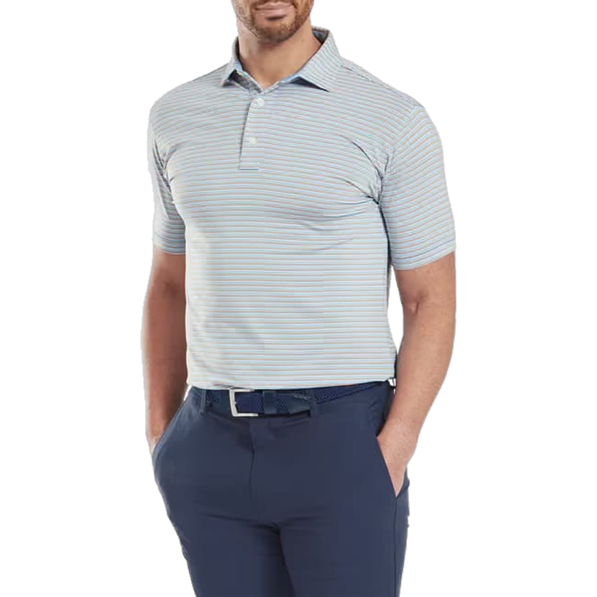 Moška polo majica Footjoy Balance Stripe Lisle