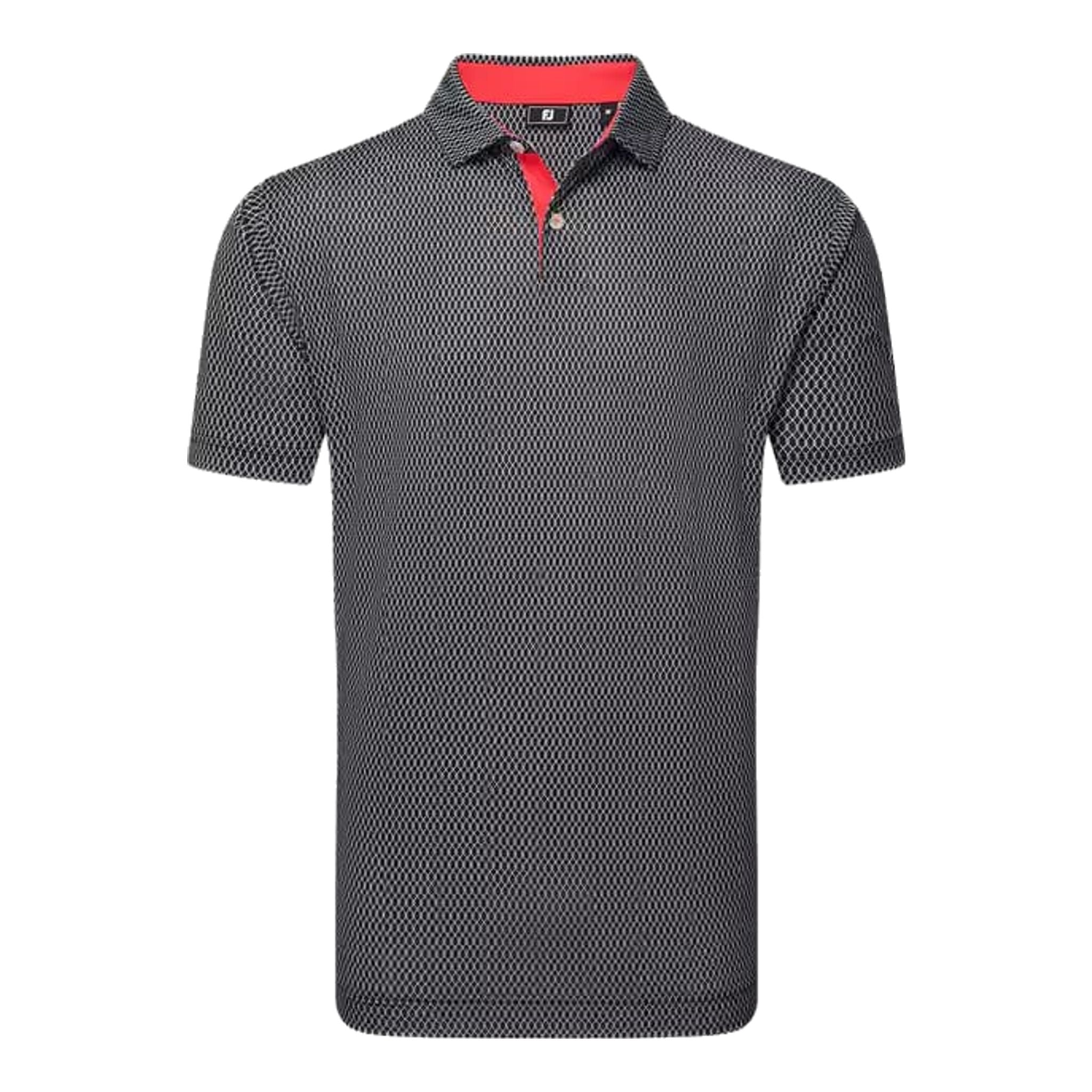 Footjoy Irongate Print Lisle Polo Herren