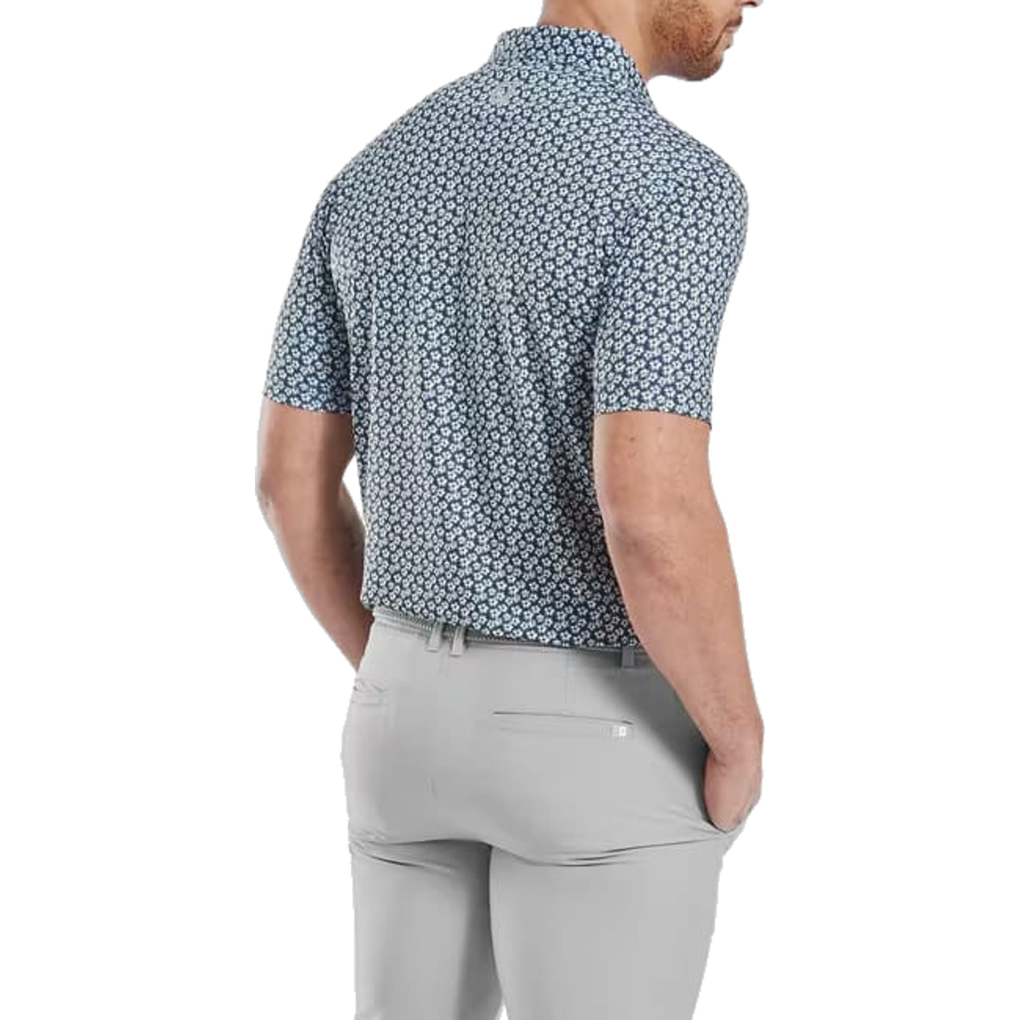 Moške polo hlače Footjoy Lisle s cvetličnim vzorcem