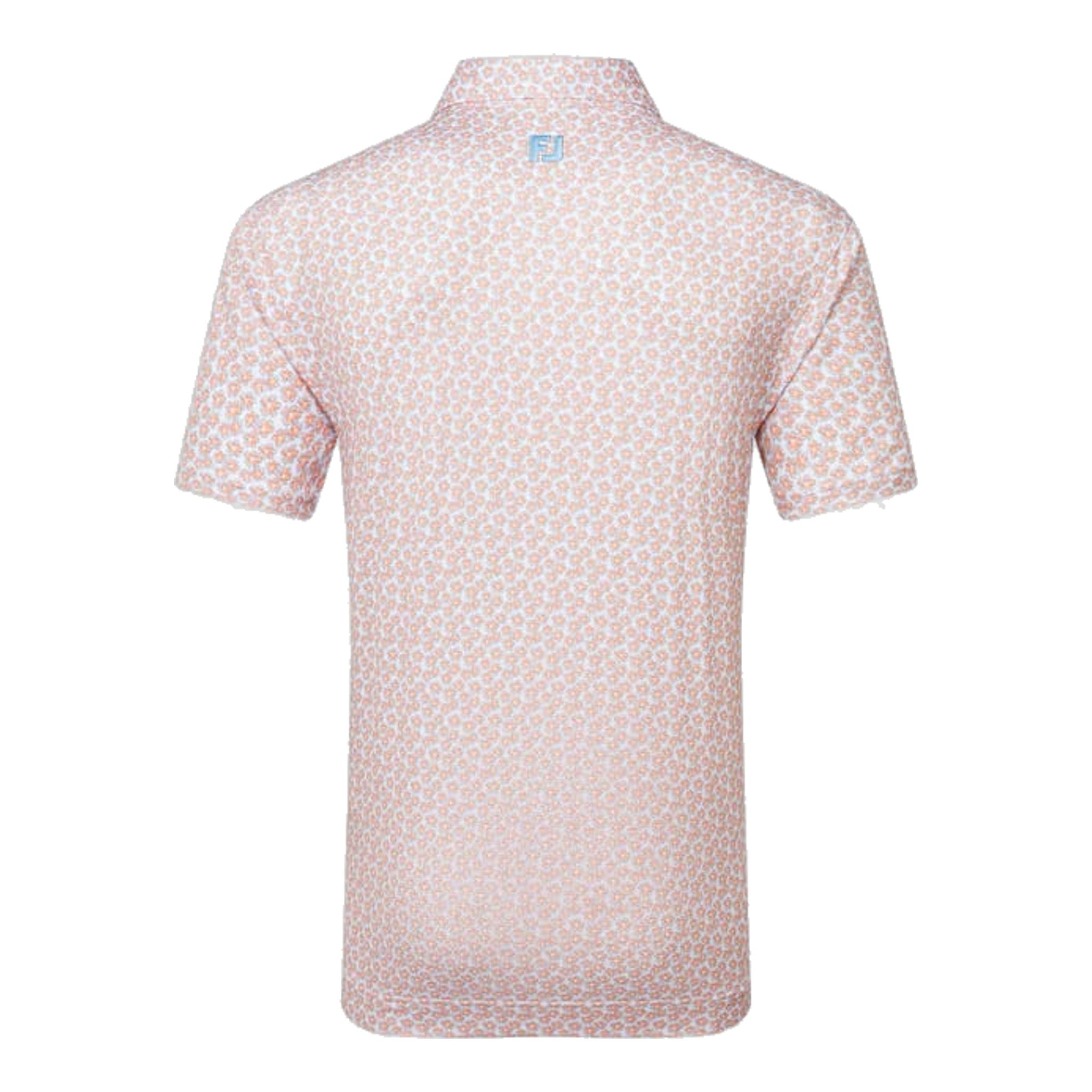 Footjoy Floral Sketch Print Lisle Polo Herren