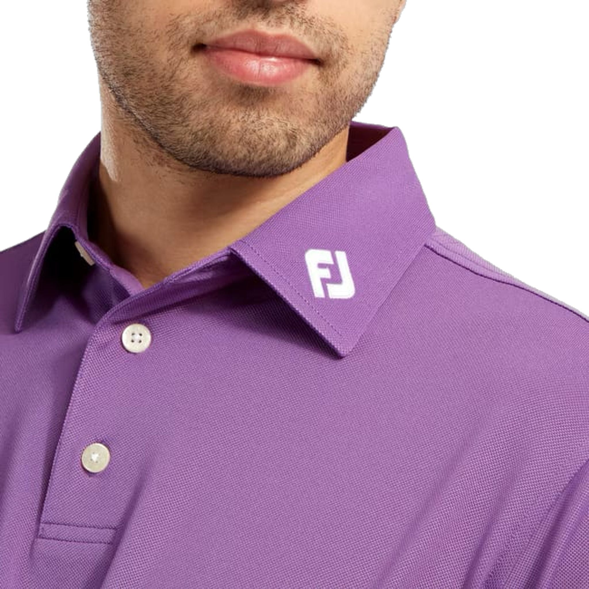 Footjoy M Stretch Pique SS Polo Purple Herren