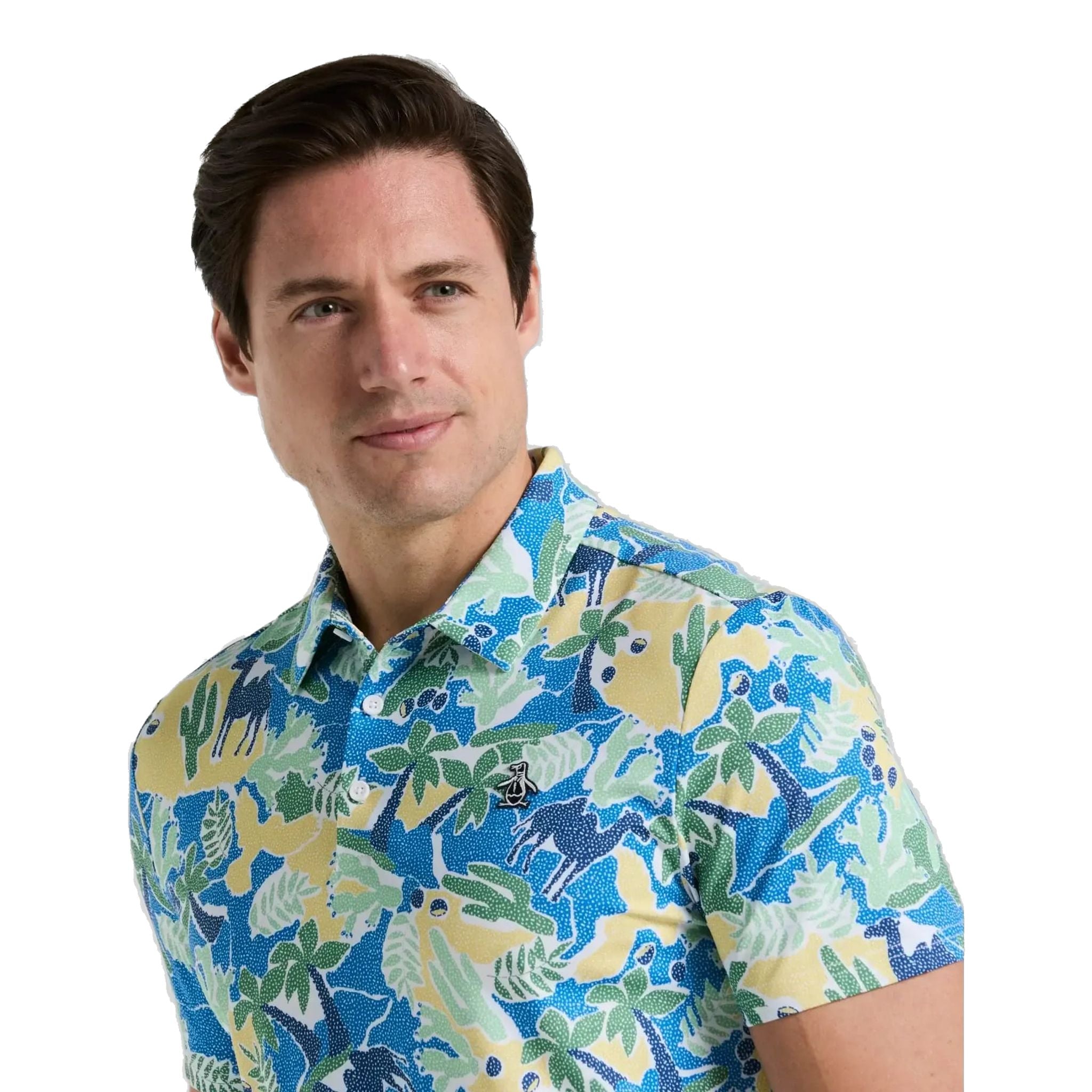 Original Penguin Ibiza Earl Print Polo Herren