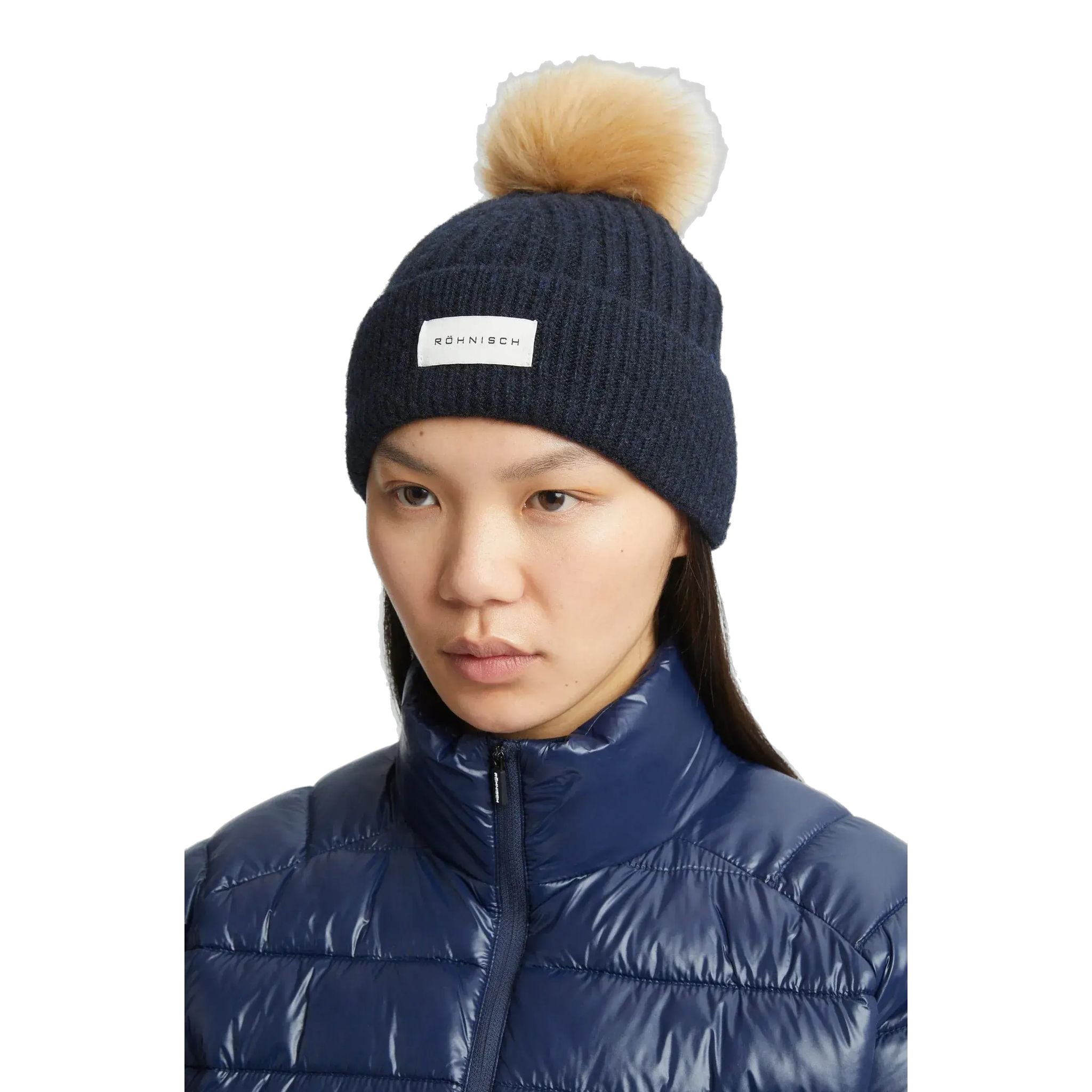 Röhnisch Pom Rib Beanie Damen