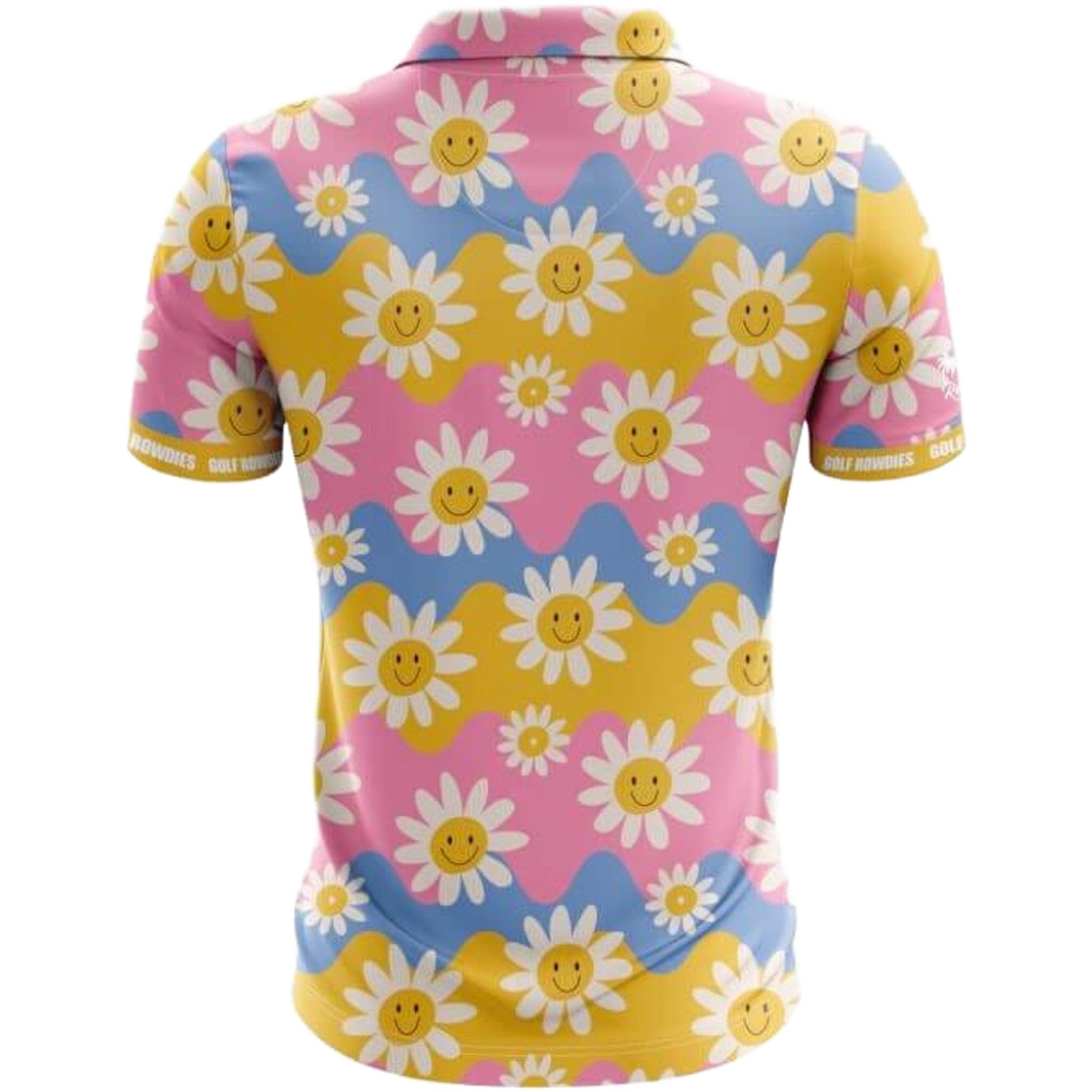 Golf Rowdies Retro Flower Polo Herren