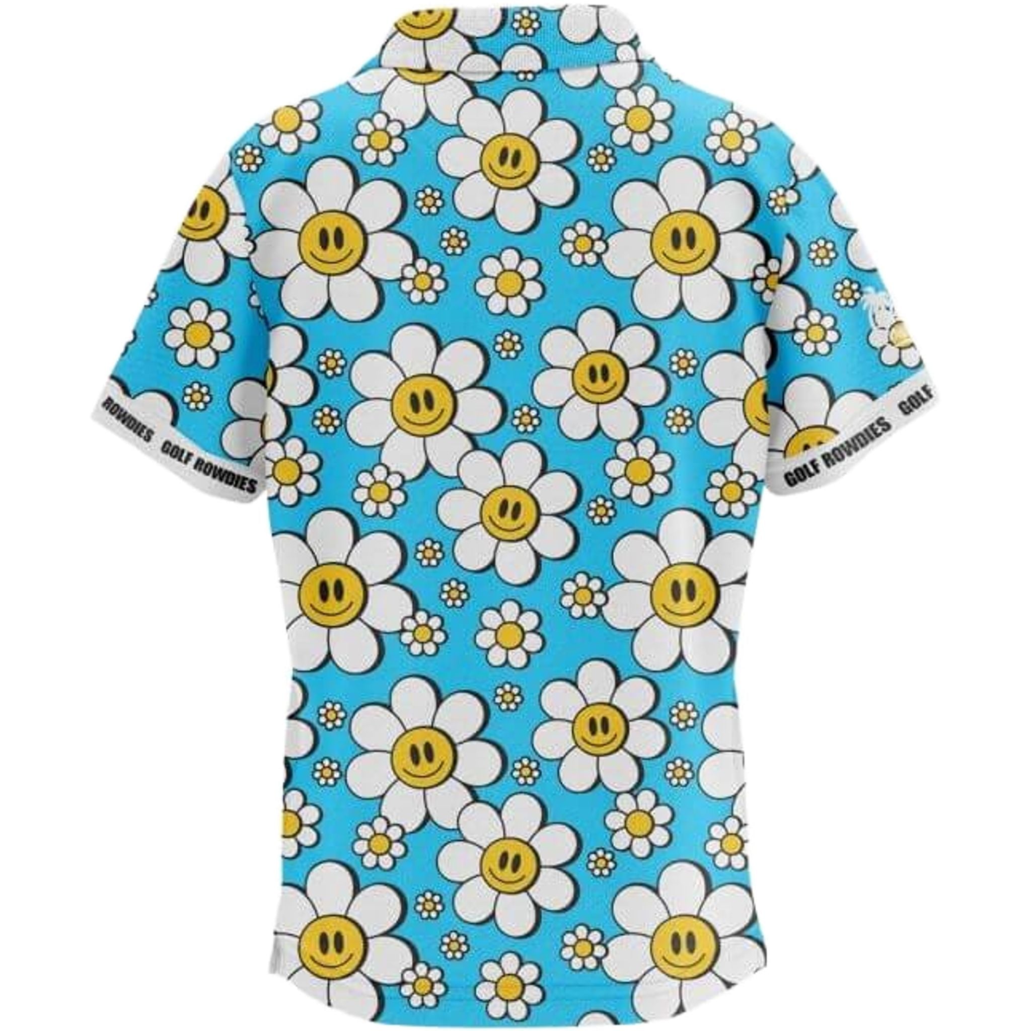 Golf Rowdies Happy Flower Junior Polo