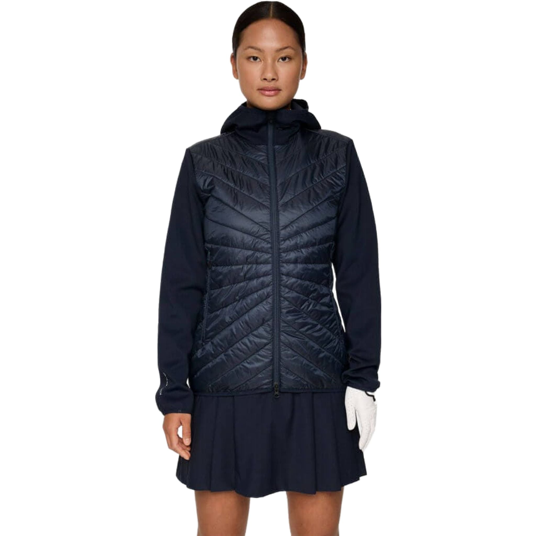 J. Lindeberg Madde Quilt Hybrid Kapuzenjacke Damen
