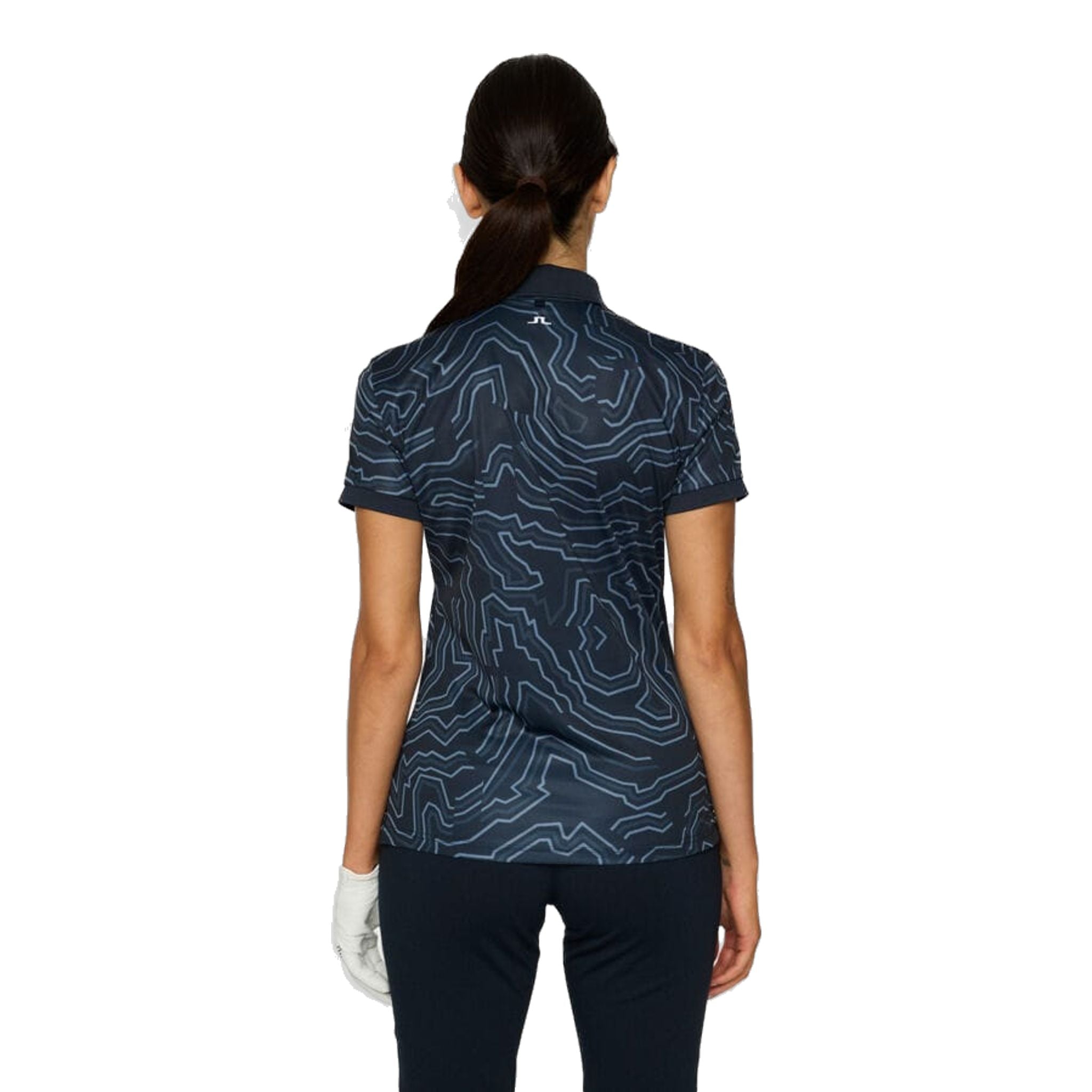 J. Lindeberg Tour Tech Print Polo Damen