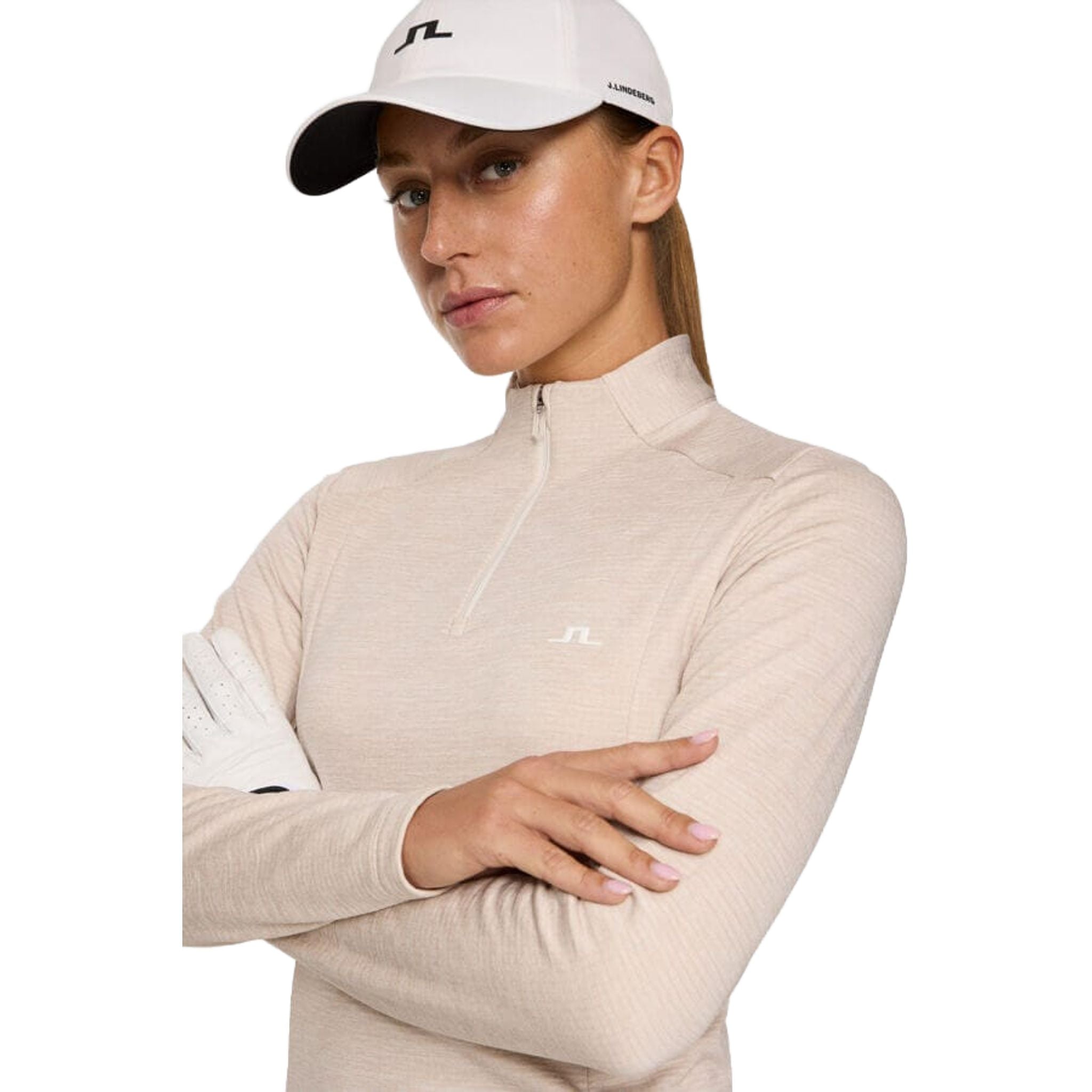 J. Lindeberg Steffi Quarter Zip Midlayer Damen