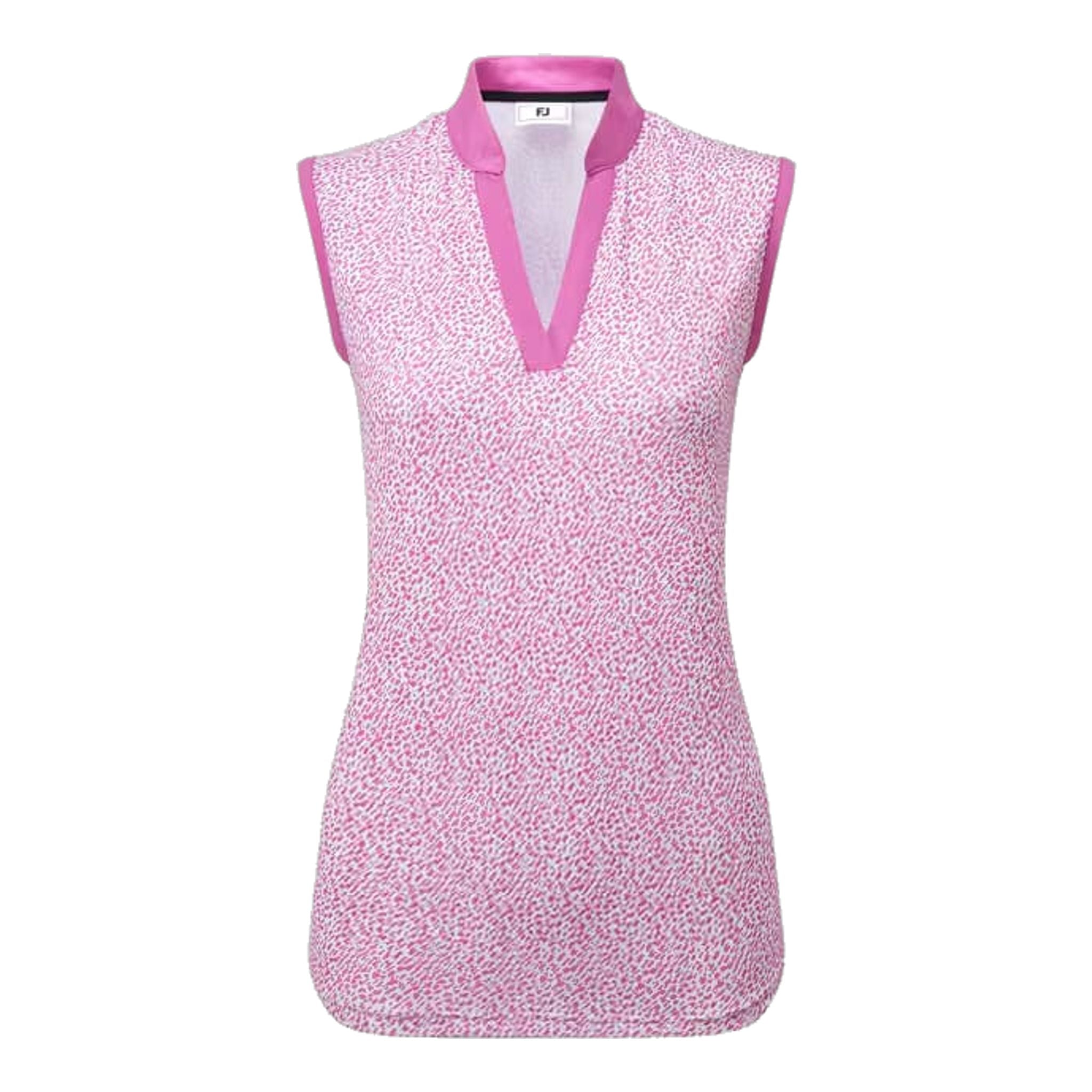 Footjoy Animal Print Sleeveless Lisle Polo