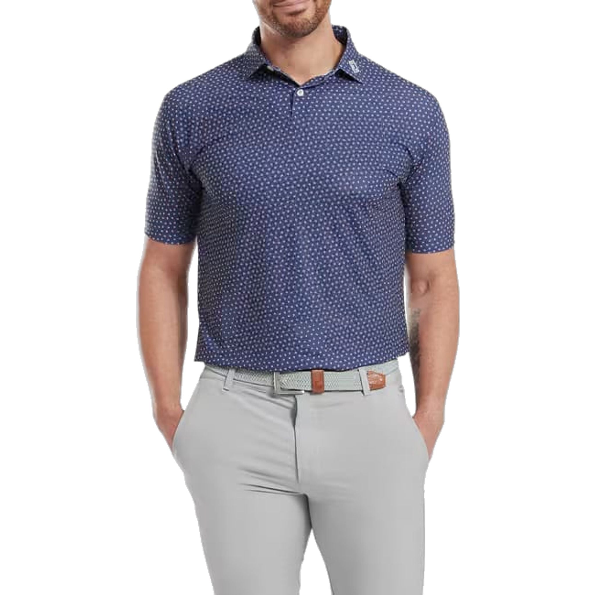 Footjoy Bounce Print Pique Herren