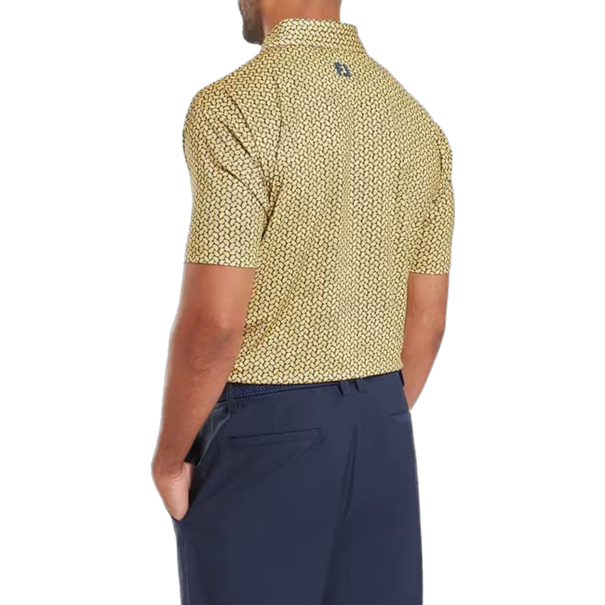 Footjoy Citrus Print Lisle Polo Herren