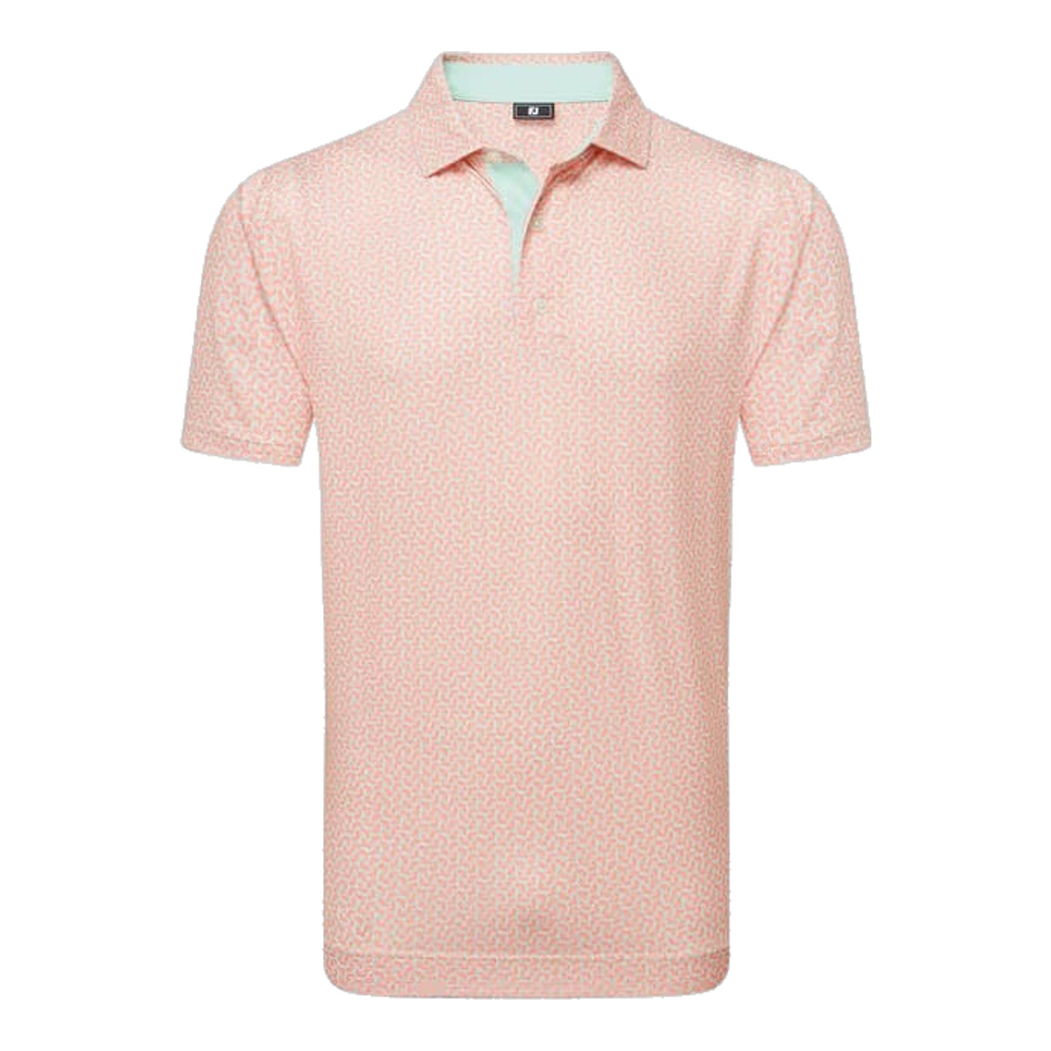 Footjoy Citrus Print Lisle Polo Herren
