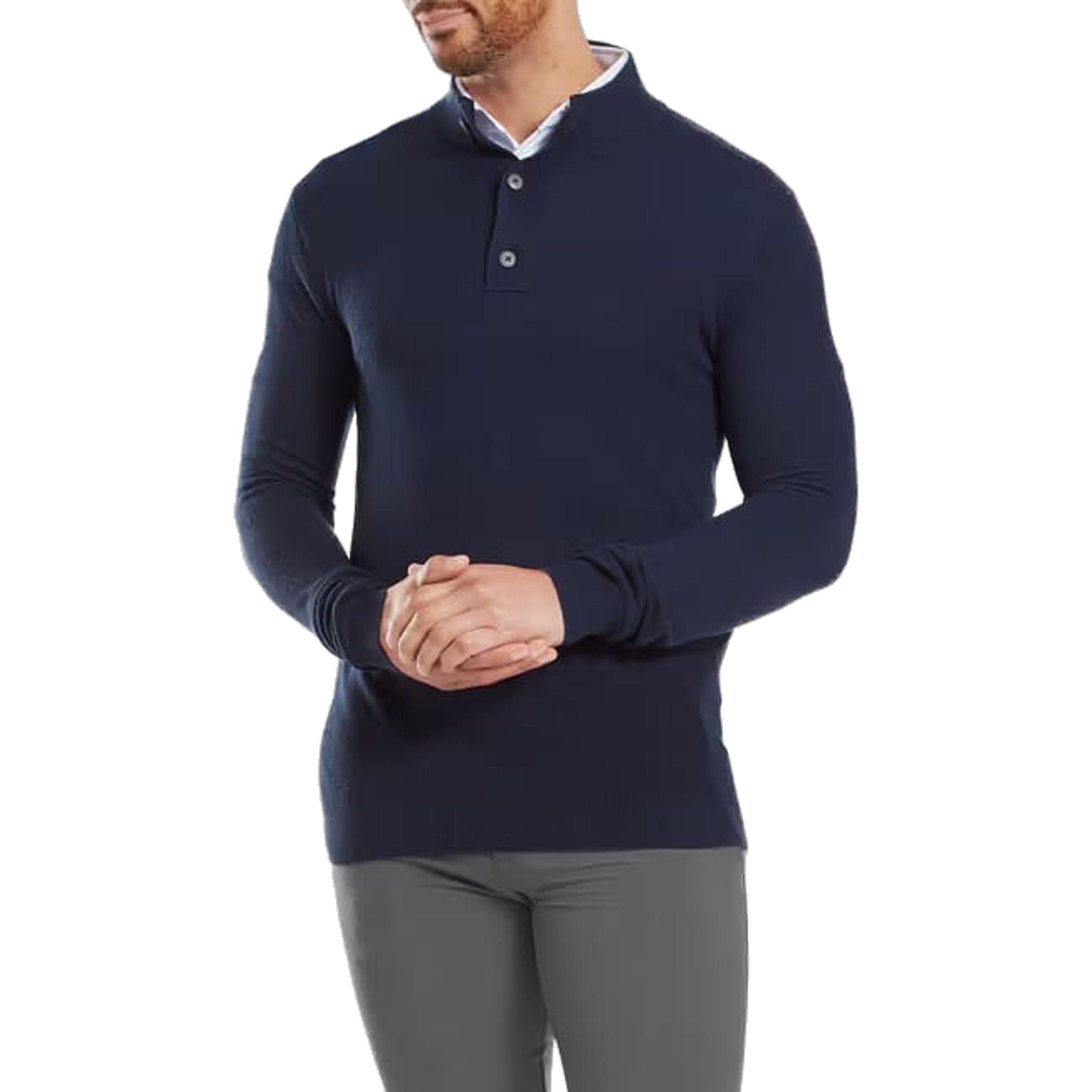 Footjoy Drirelease Button Placket Sweater Herren