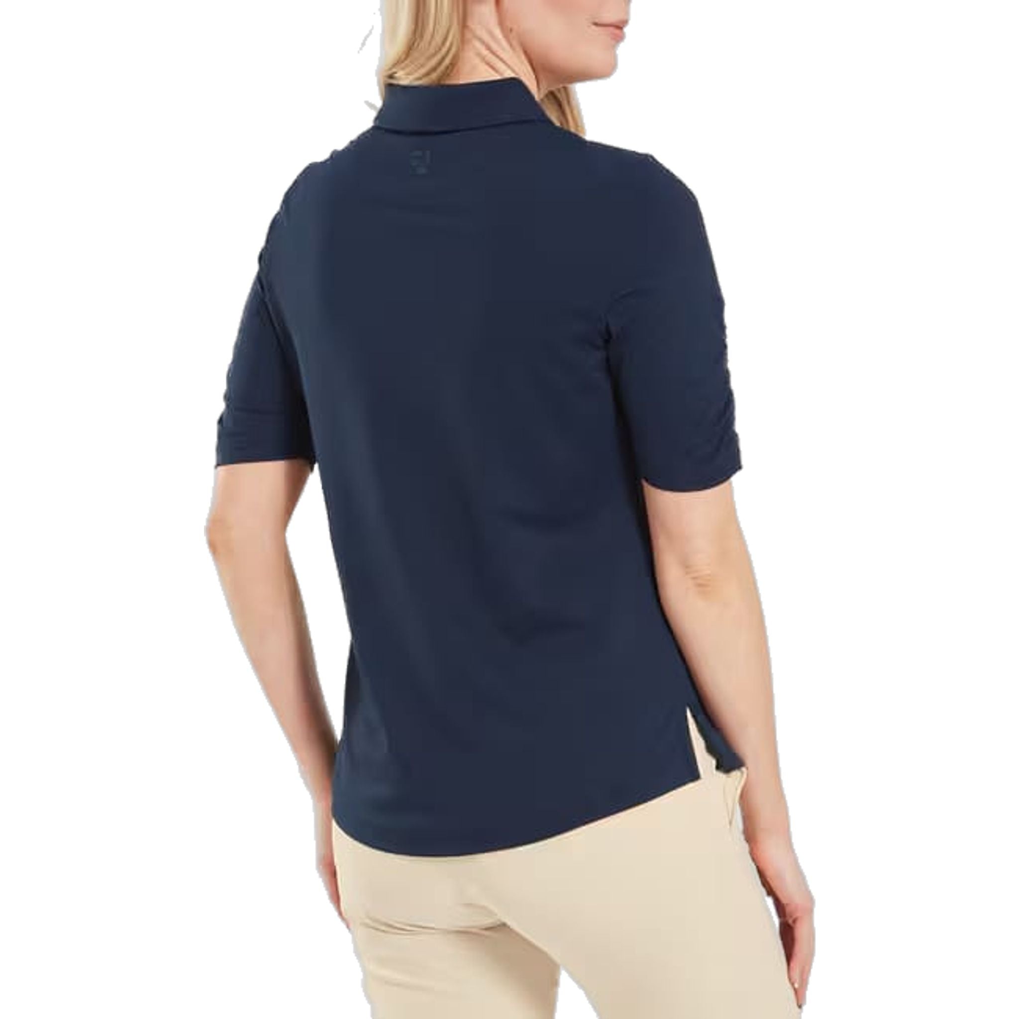 Footjoy Half Sleeve Ruched Lisle Polo Damen