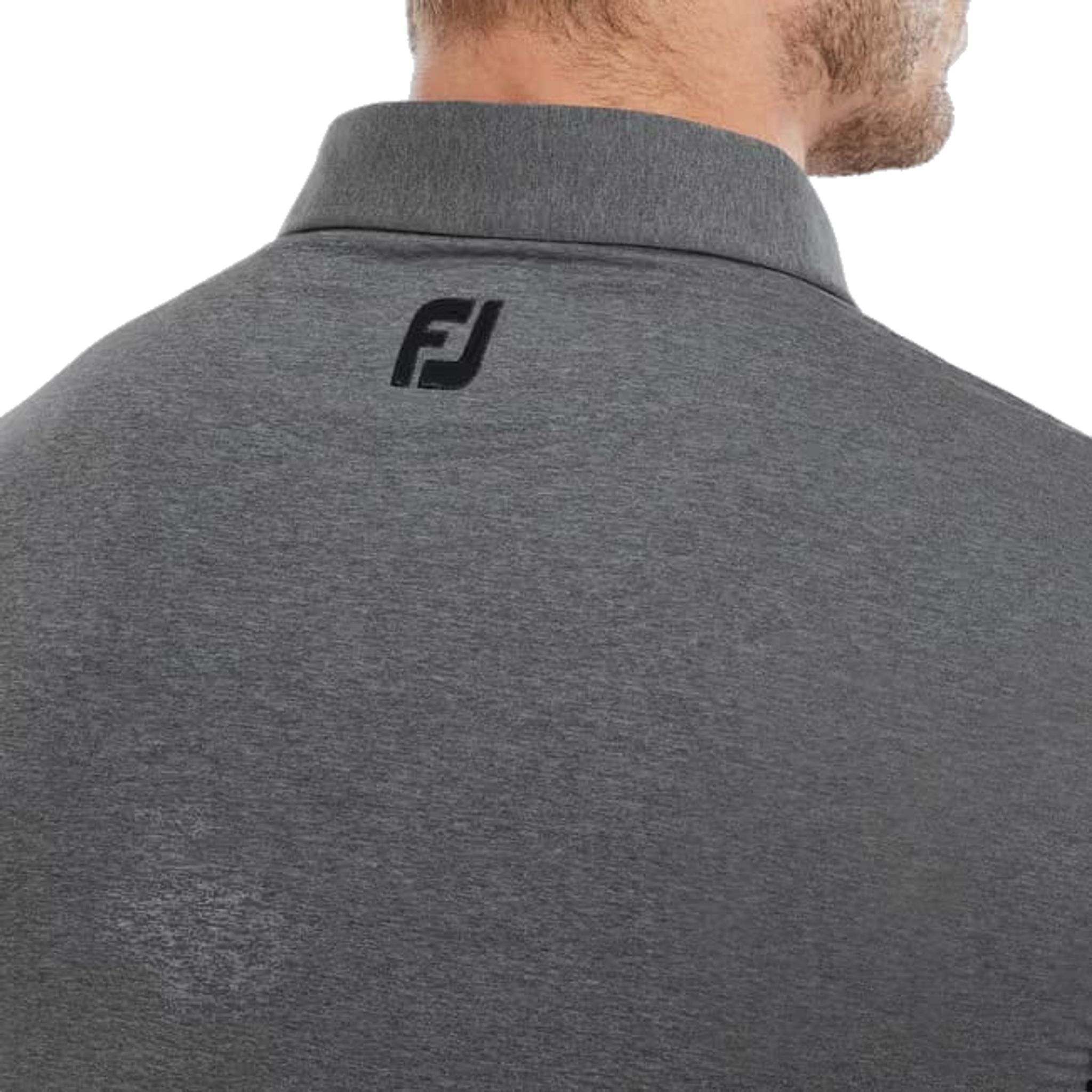 Footjoy Heather Self Collar Lisle Polo Herren