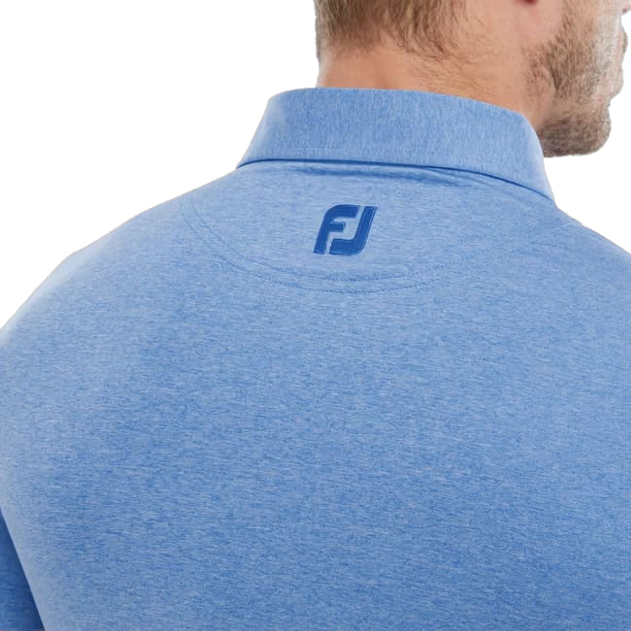 Footjoy Heather Self Collar Lisle Polo Herren