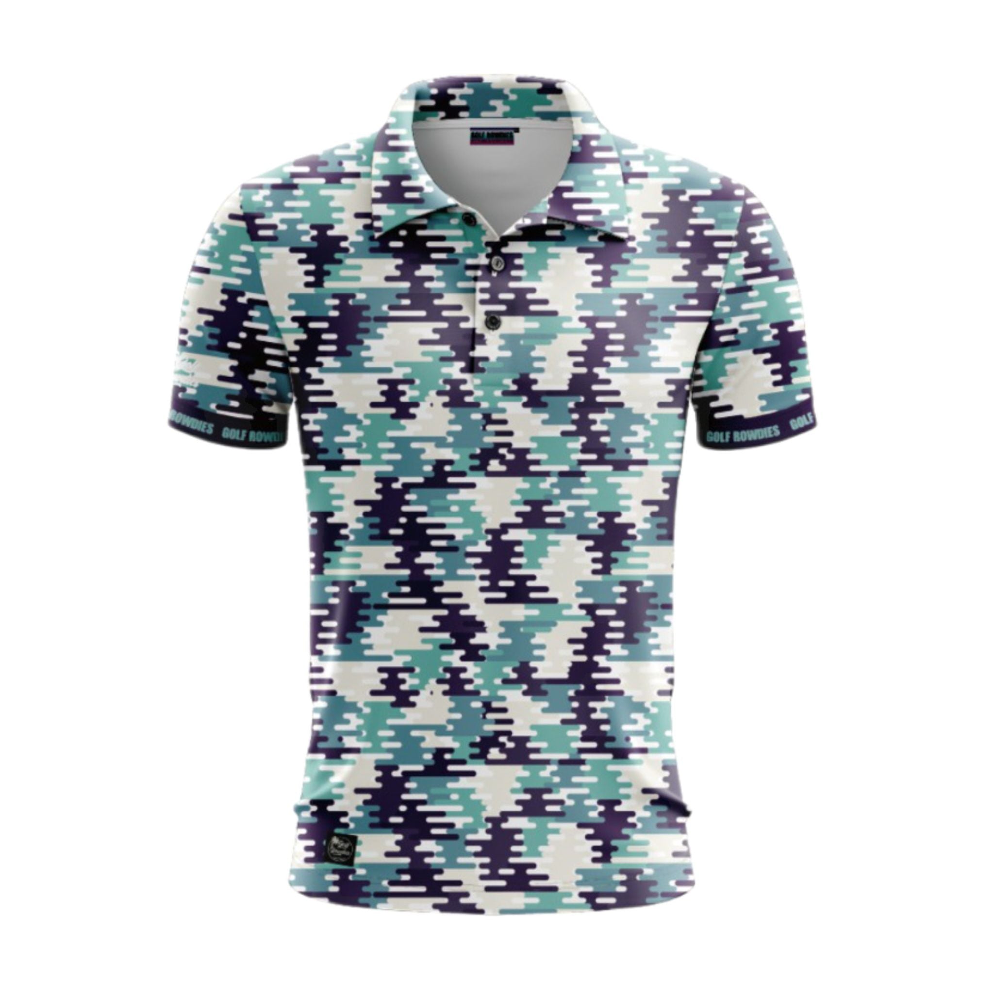 Golf Rowdies Camouflage Pixxel Polo Herren