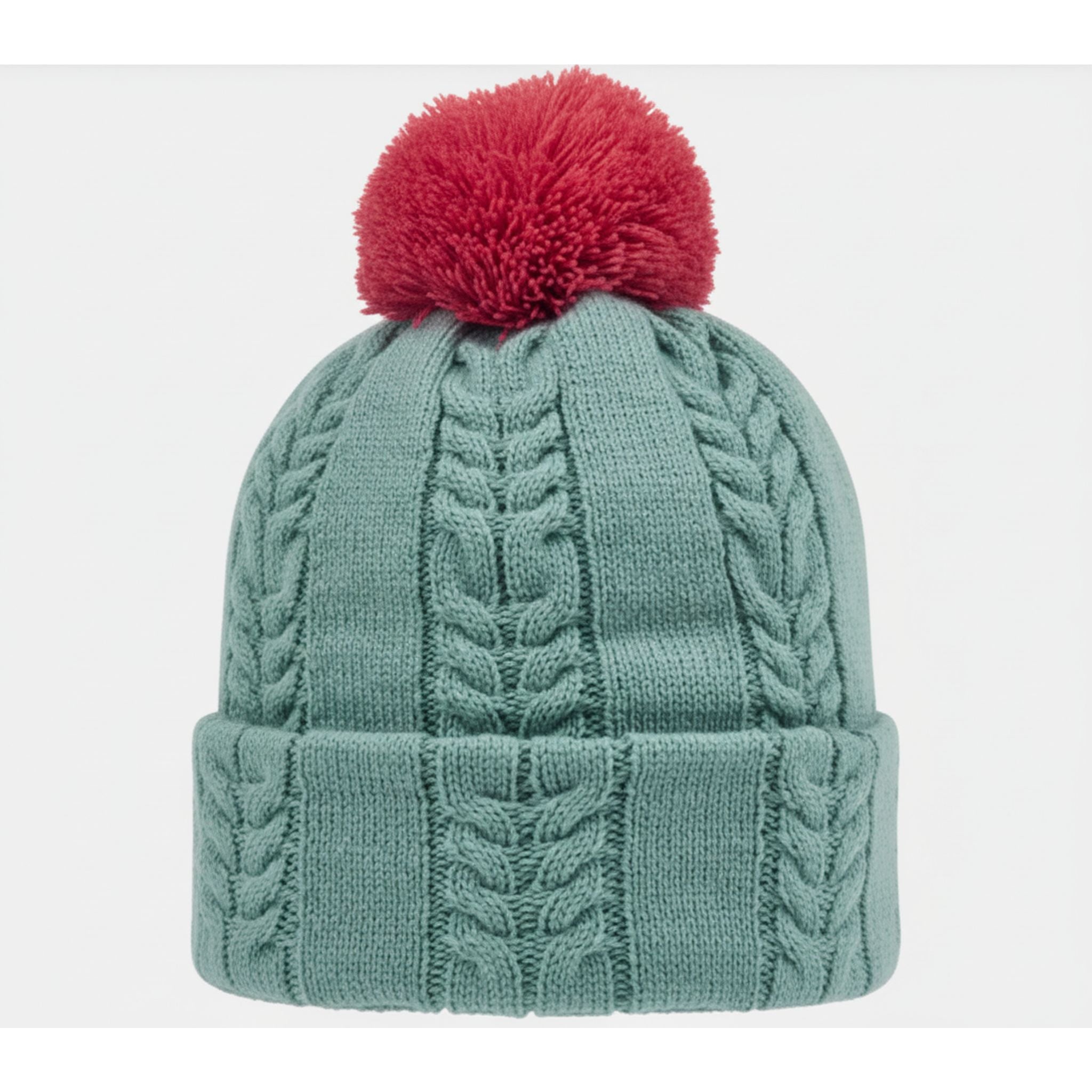 Footjoy Haube Bobble Cableknit Grau/Pink Damen One Size Damen