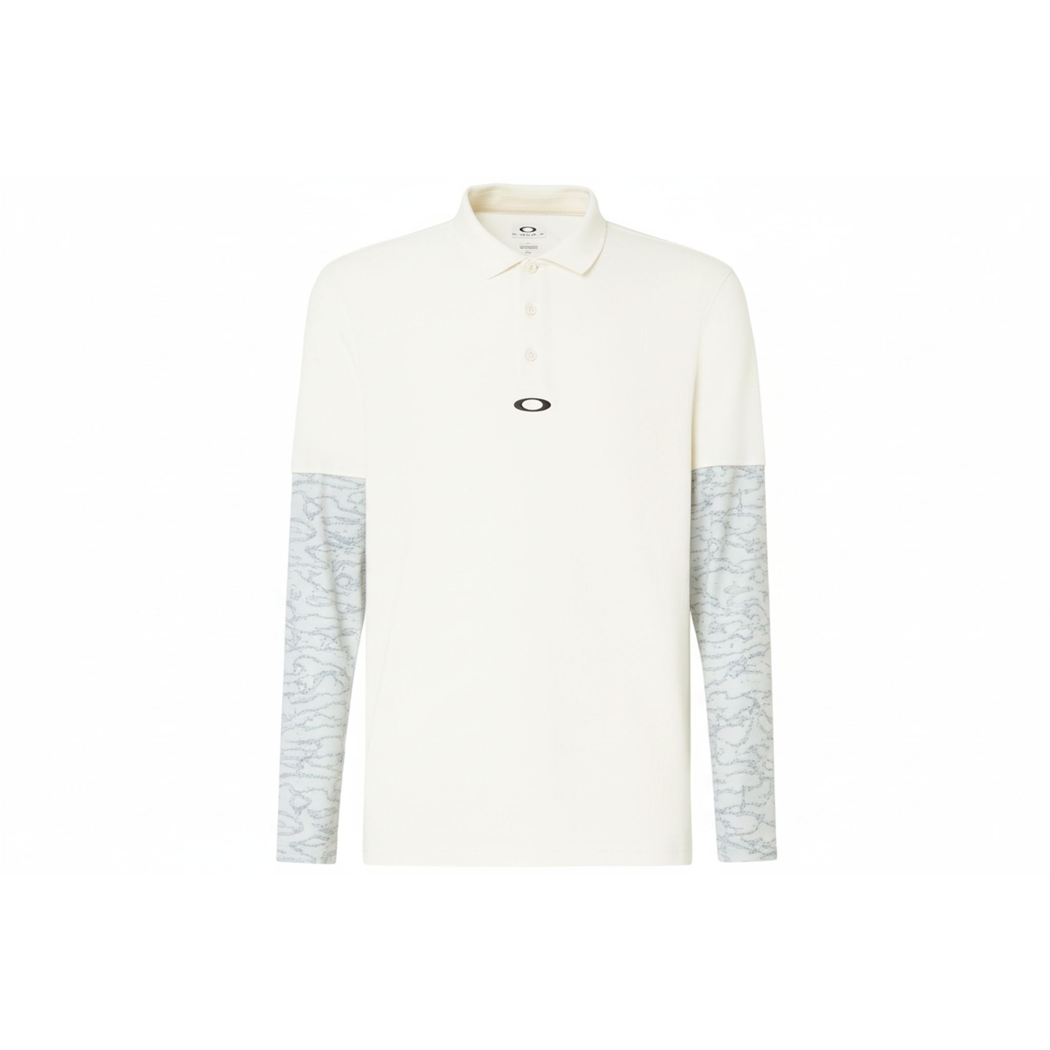 Oakley Polo LS Printed Sleeve Schwarz M Herren