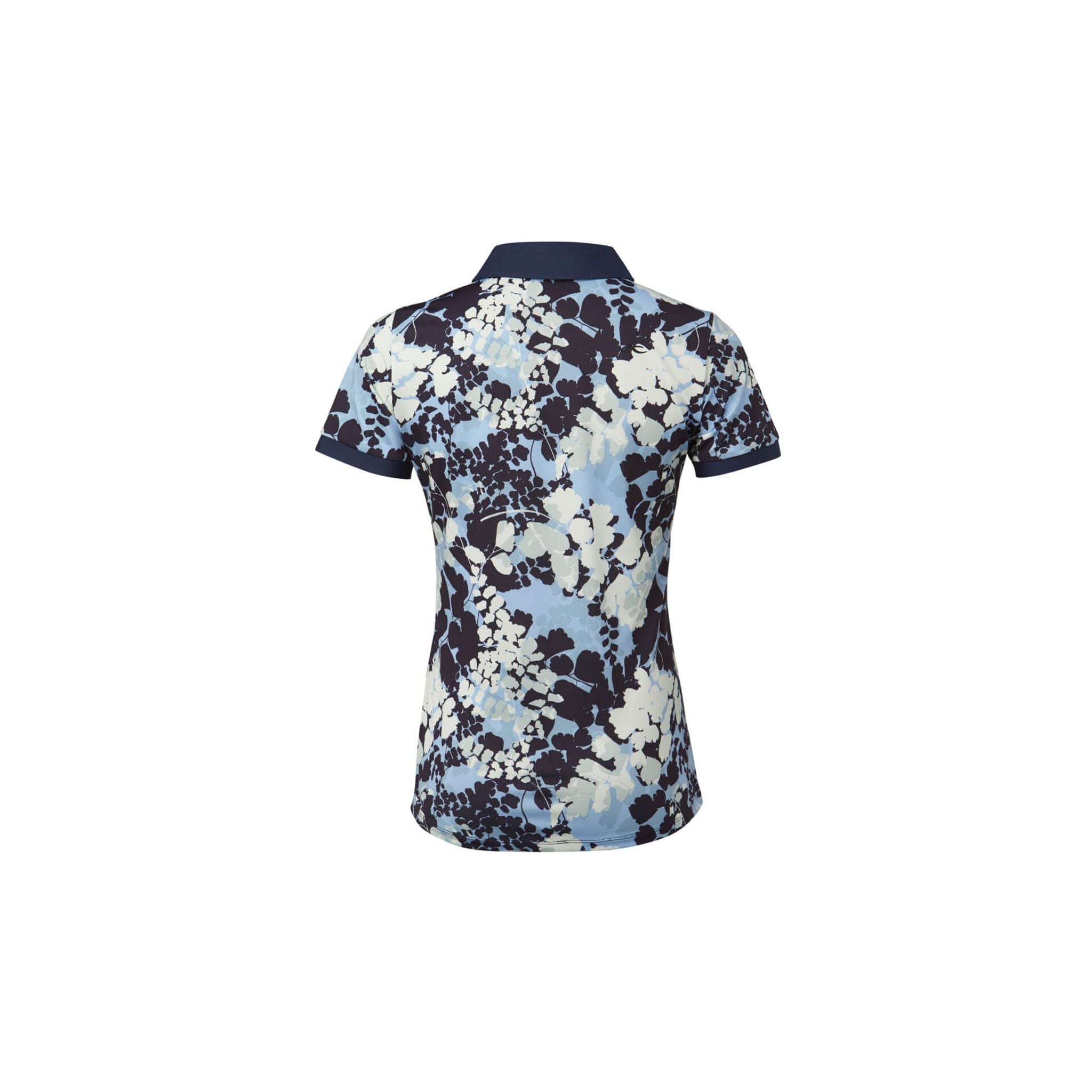 Kjus W Enya Printed SS Polo Atlanta Blue/White Damen